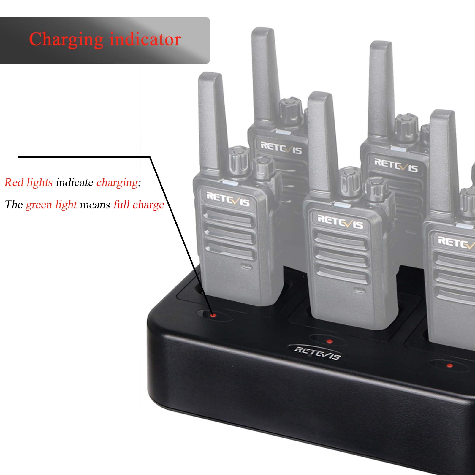 Foto 4 pulgar | Cargador De Seis Vías Retevis Rt68 Nr10 Para Walkie Talkie Rt68 - Venta Internacional.