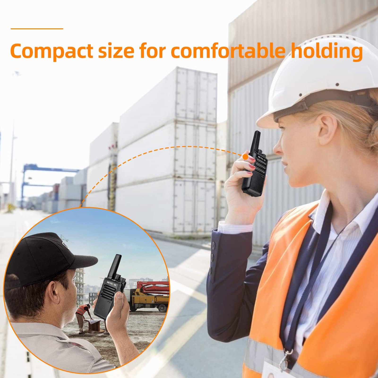 Foto 2 | Walkie Talkies Retevis Rt68 Recargables, Paquete De 2 Para Adultos - Venta Internacional.