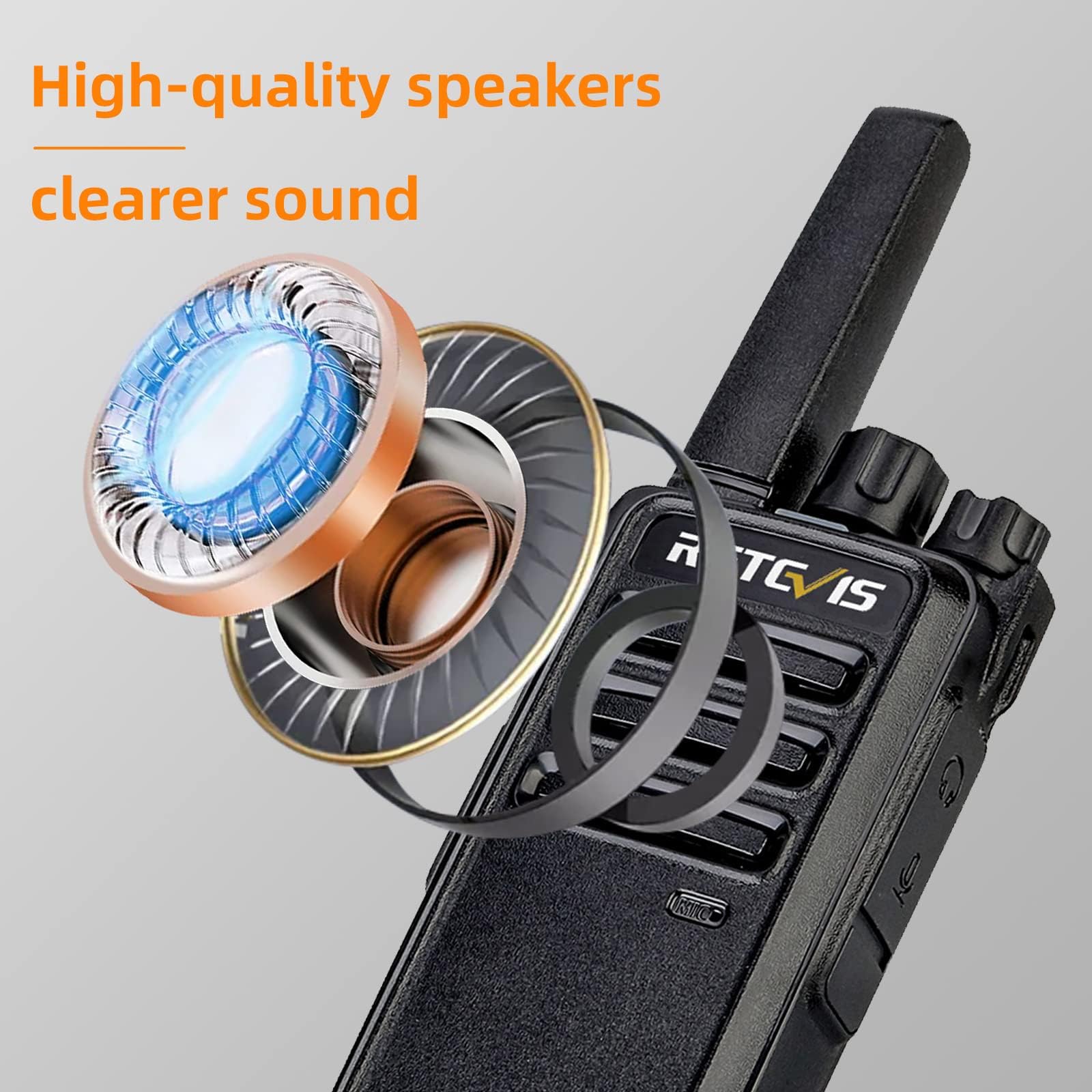 Foto 6 pulgar | Walkie Talkies Retevis Rt68 Recargables, Paquete De 2 Para Adultos - Venta Internacional.