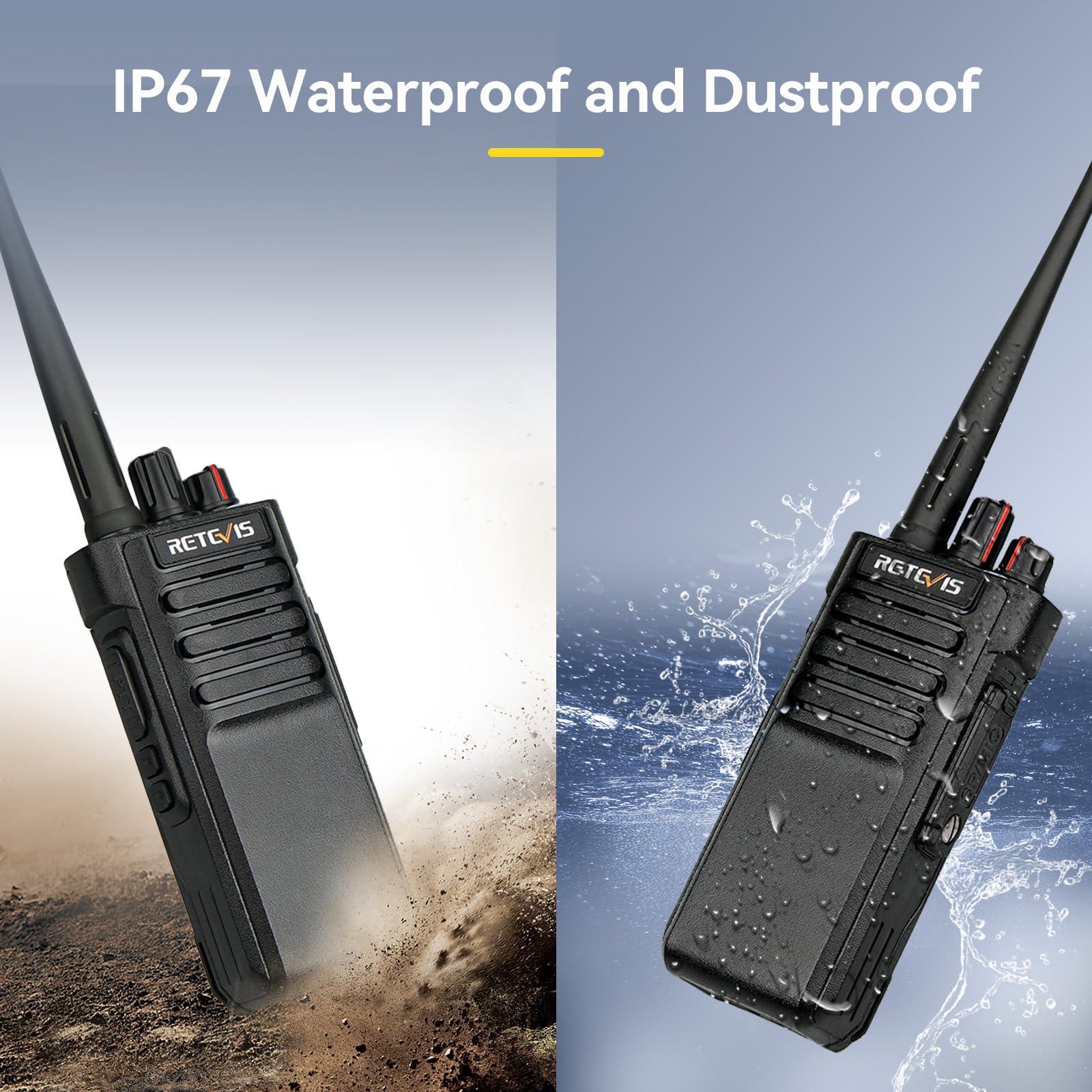 Foto 5 pulgar | Walkie Talkies Retevis Rt29 De Largo Alcance, Ip67, Impermeables, Paquete De 6 - Venta Internacional.