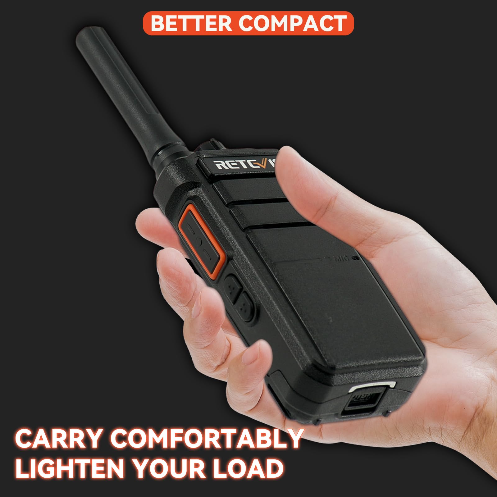 Foto 7 pulgar | Walkie Talkie Retevis Rb26, Radio Bidireccional De Largo Alcance, 30 Canales, 10 Unidades - Venta Internacional.