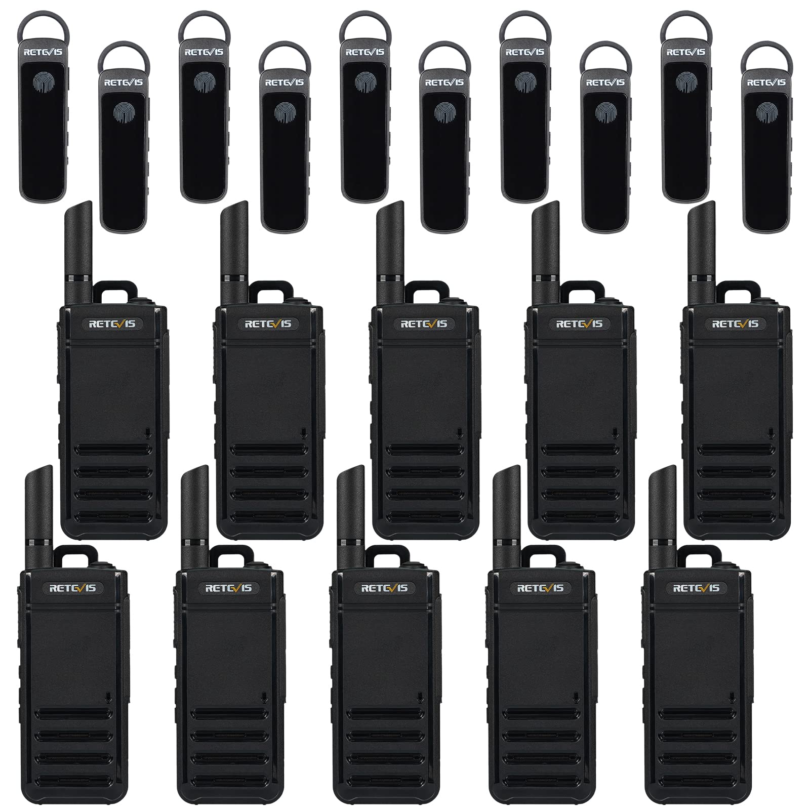 Foto 2 pulgar | Radio Bidireccional Retevis Rb39p, Walkie Talkies Bluetooth (paquete De 10) - Venta Internacional.
