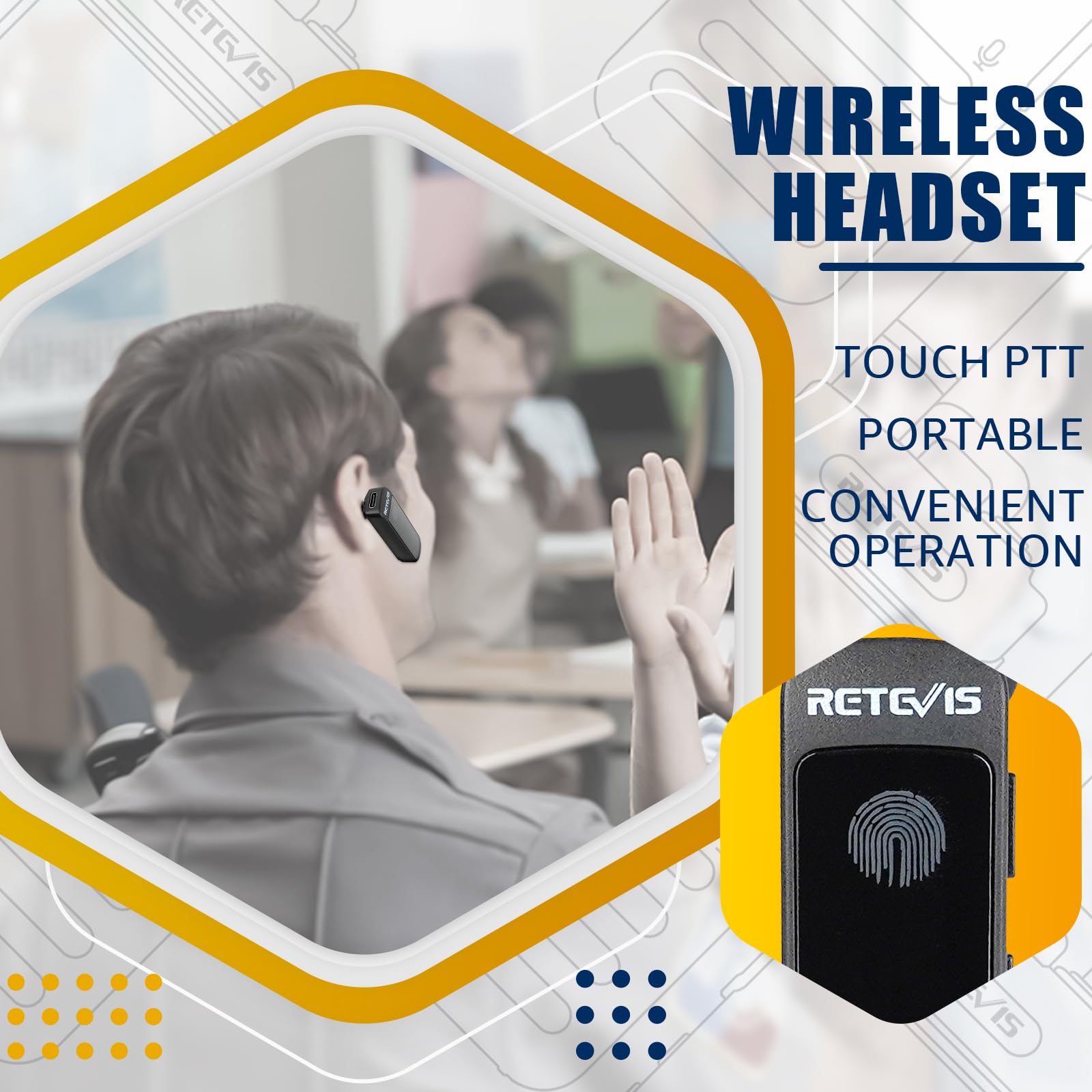 Foto 4 pulgar | Radio Bidireccional Retevis Rb39p, Walkie Talkies Bluetooth (paquete De 10) - Venta Internacional.