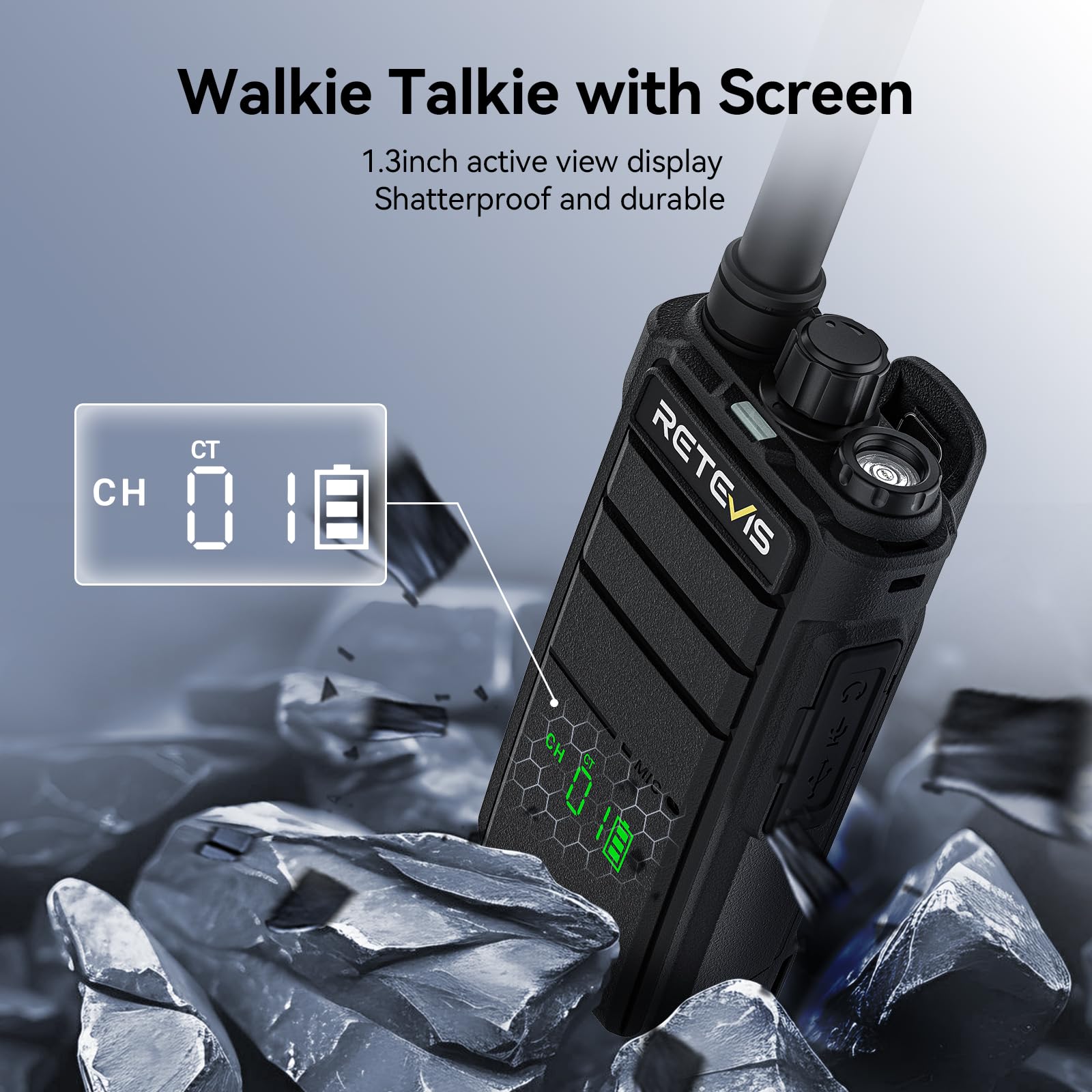 Foto 3 pulgar | Walkie Talkies Retevis Rb26h Radio Gmrs De Largo Alcance, Paquete De 6 Unidades - Venta Internacional.