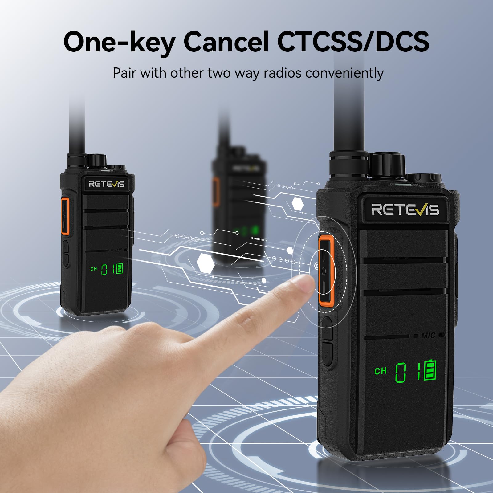 Foto 6 pulgar | Walkie Talkies Retevis Rb26h Radio Gmrs De Largo Alcance, Paquete De 6 Unidades - Venta Internacional.