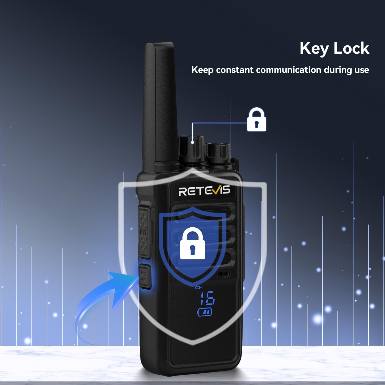 Foto 5 pulgar | Walkie Talkies Retevis Rt68h Para Adultos Con Cargador Y Auriculares - Venta Internacional.