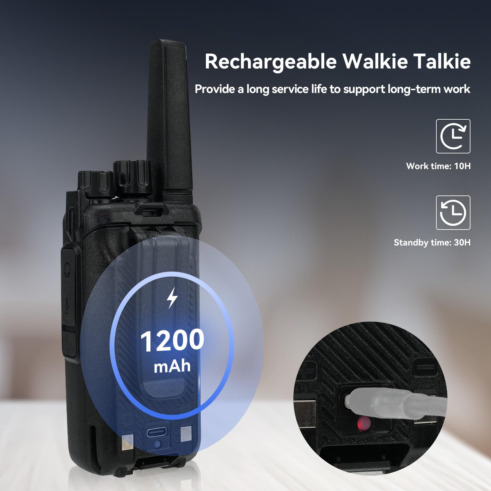 Foto 6 pulgar | Walkie Talkies Retevis Rt68h Para Adultos Con Cargador Y Auriculares - Venta Internacional.