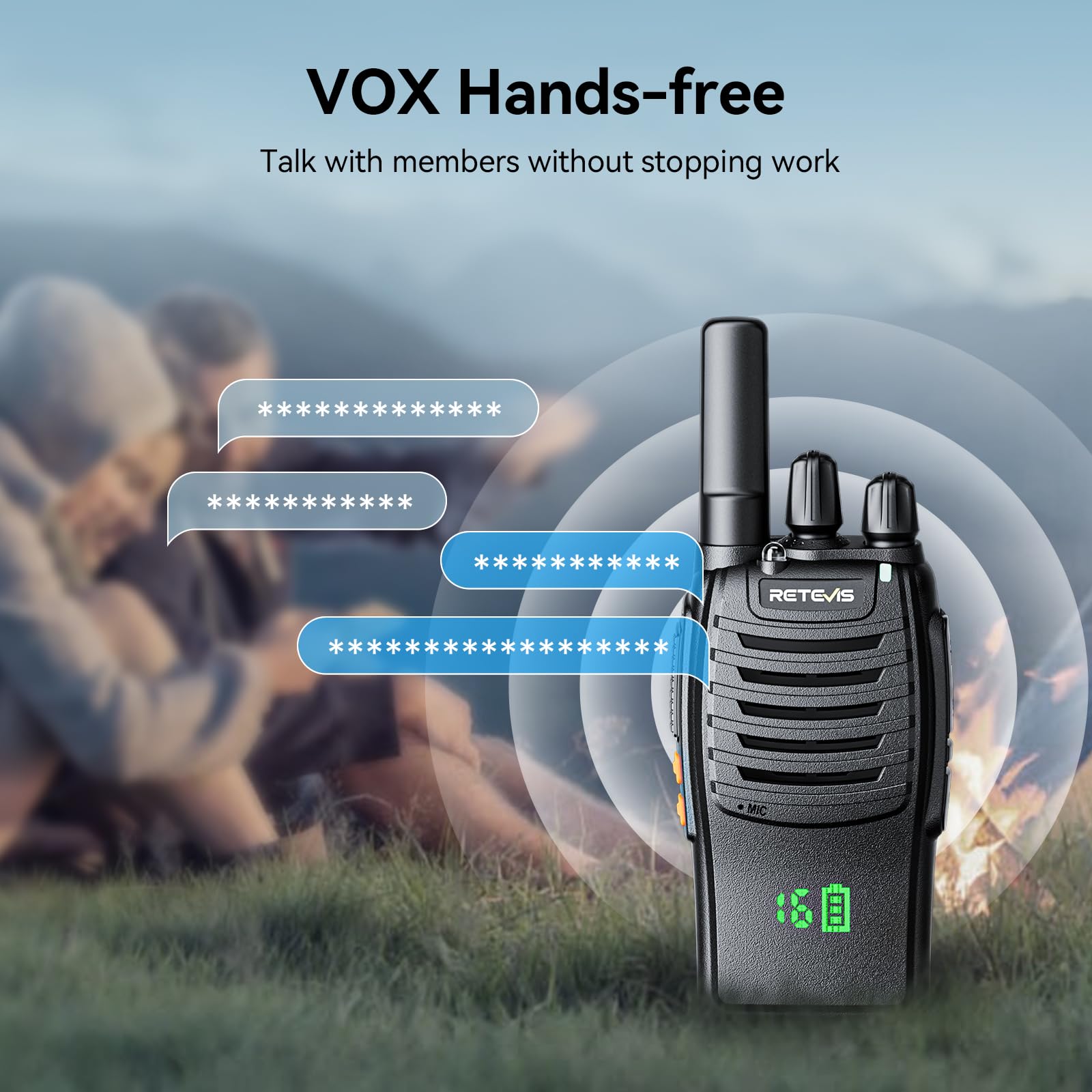 Foto 5 pulgar | Radios Recargables De 2 Vías Walkie Talkies Retevis H-777h (paquete De 3) - Venta Internacional.