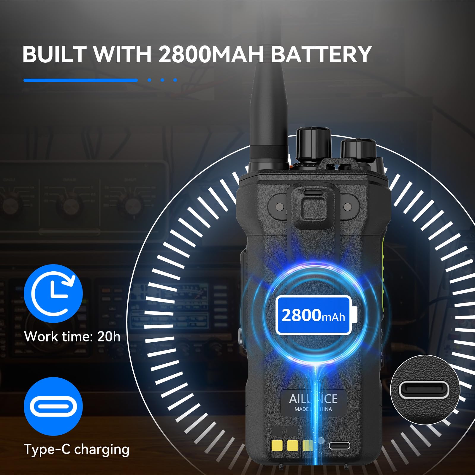 Foto 4 | Radio Bidireccional Retevis Ailunce Ha1uv De Doble Banda Ip67 A Prueba De Agua - Venta Internacional.