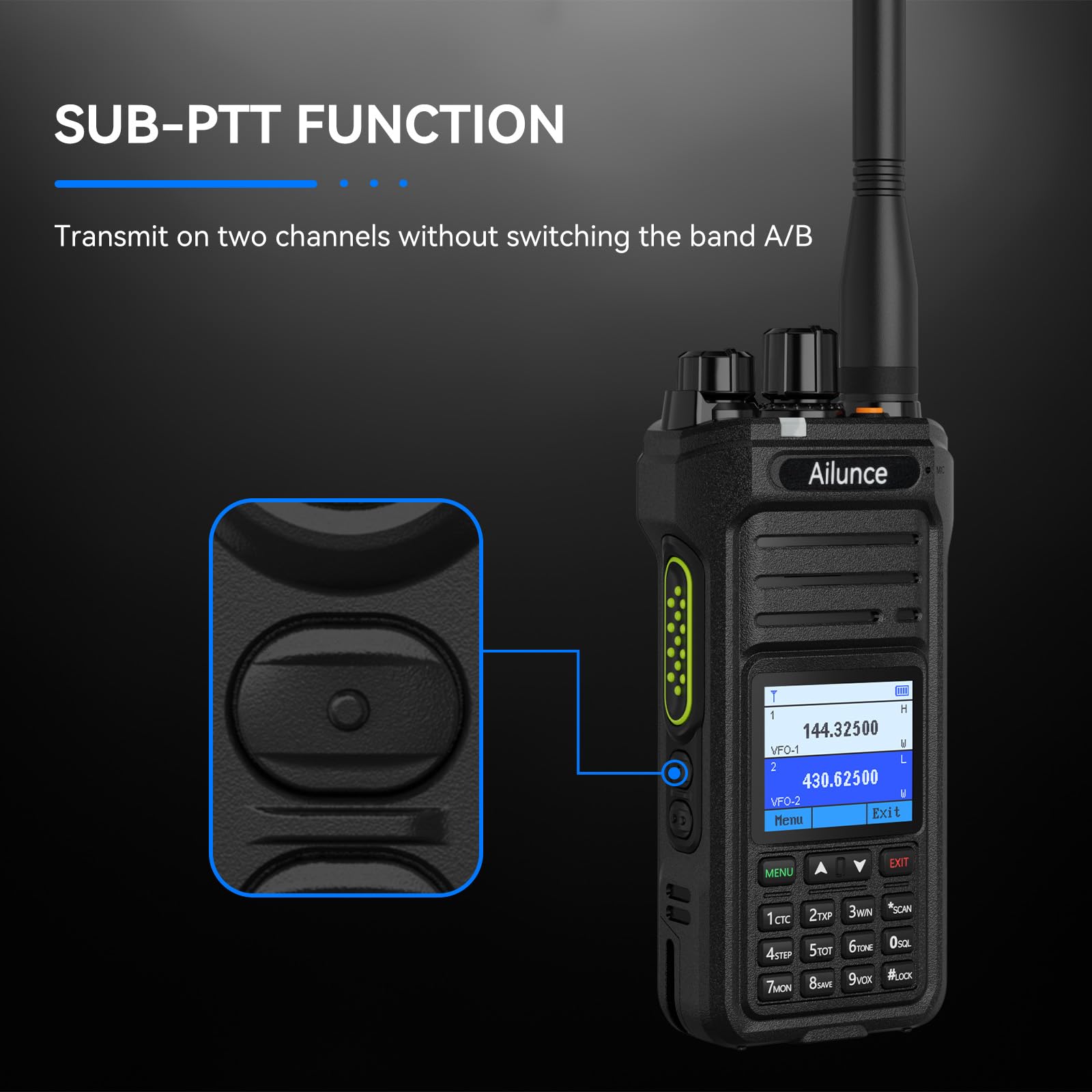 Foto 7 pulgar | Radio Bidireccional Retevis Ailunce Ha1uv De Doble Banda Ip67 A Prueba De Agua - Venta Internacional.