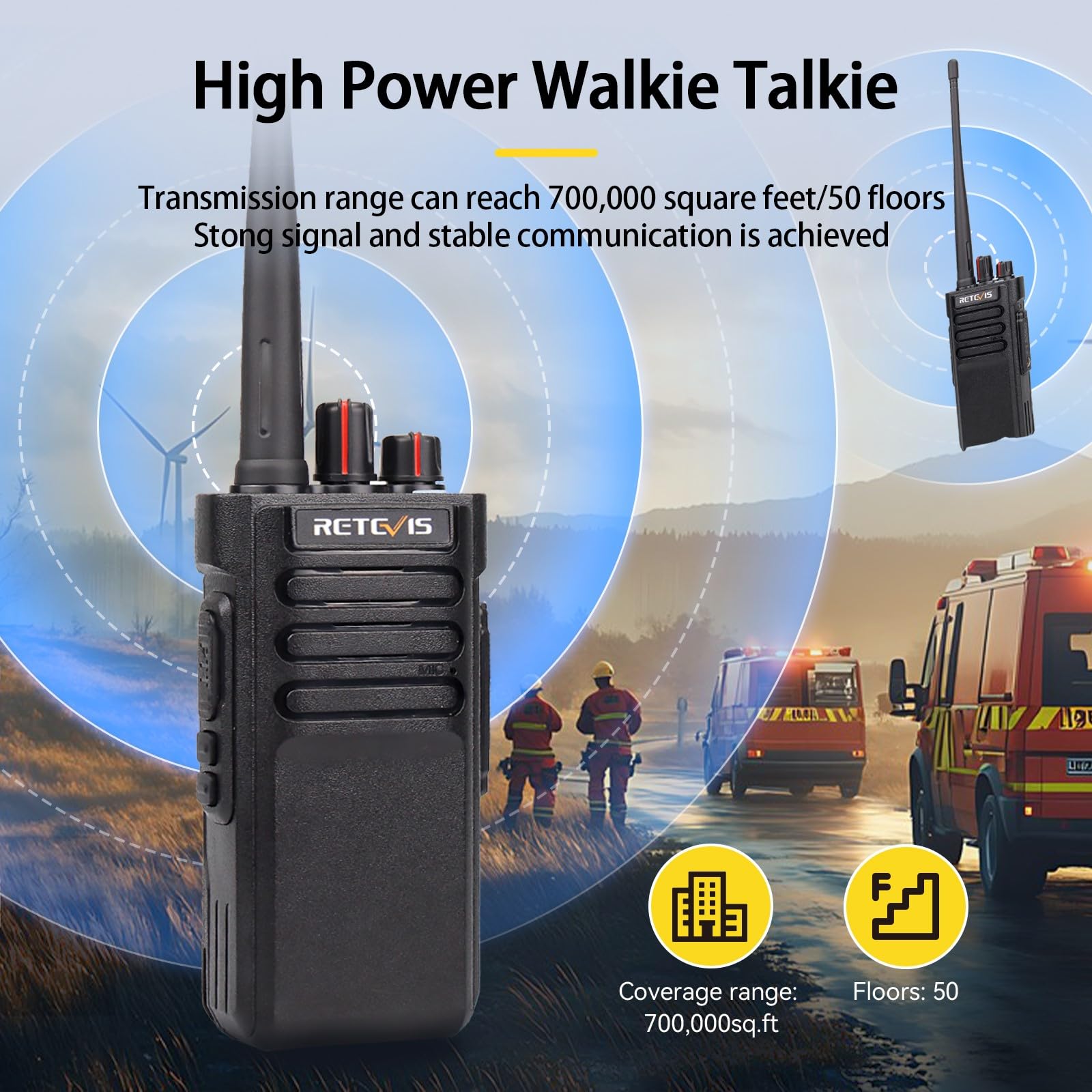 Foto 4 pulgar | Radios Bidireccionales Retevis Rt29 Ip67 A Prueba De Agua, 3200 Mah (paquete De 2) - Venta Internacional.