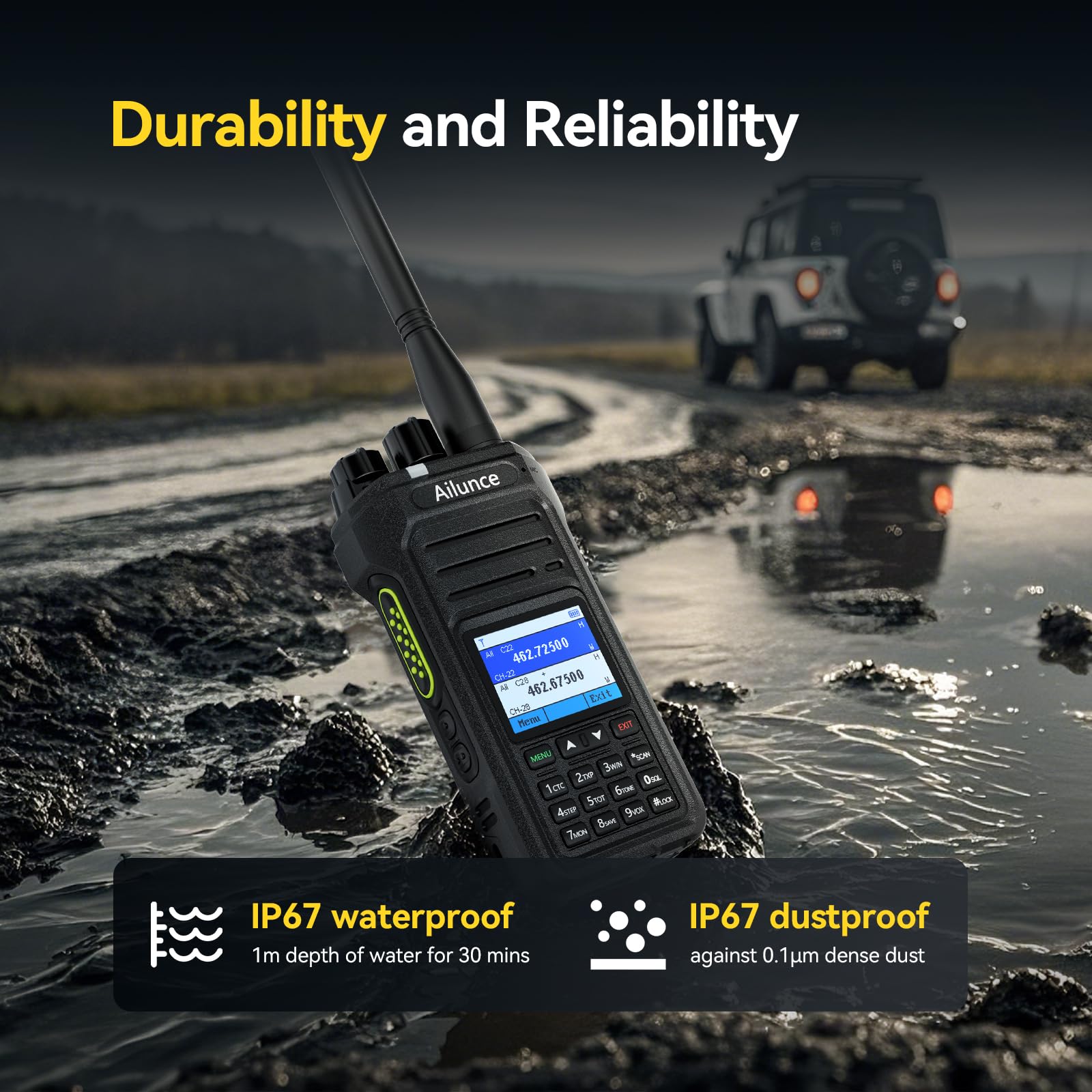 Foto 3 pulgar | Radio Bidireccional Retevis Ailunce Ha1g Gmrs Ip67 A Prueba De Agua, Paquete De 2 - Venta Internacional.