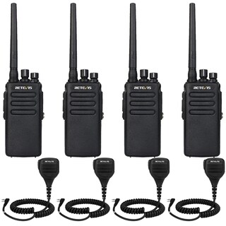 Foto 1 | Radio Bidireccional Retevis Rt81 Impermeable Dmr Ip67 2200 Mah (paquete De 4) - Venta Internacional.