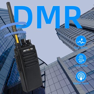 Foto 4 | Radio Bidireccional Retevis Rt81 Impermeable Dmr Ip67 2200 Mah (paquete De 4) - Venta Internacional.