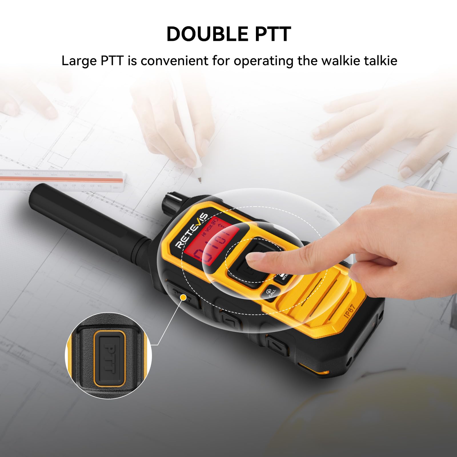 Foto 6 pulgar | Walkie Talkies Retevis Rb48 Plus, Resistentes Al Agua, Ip67 - Venta Internacional.