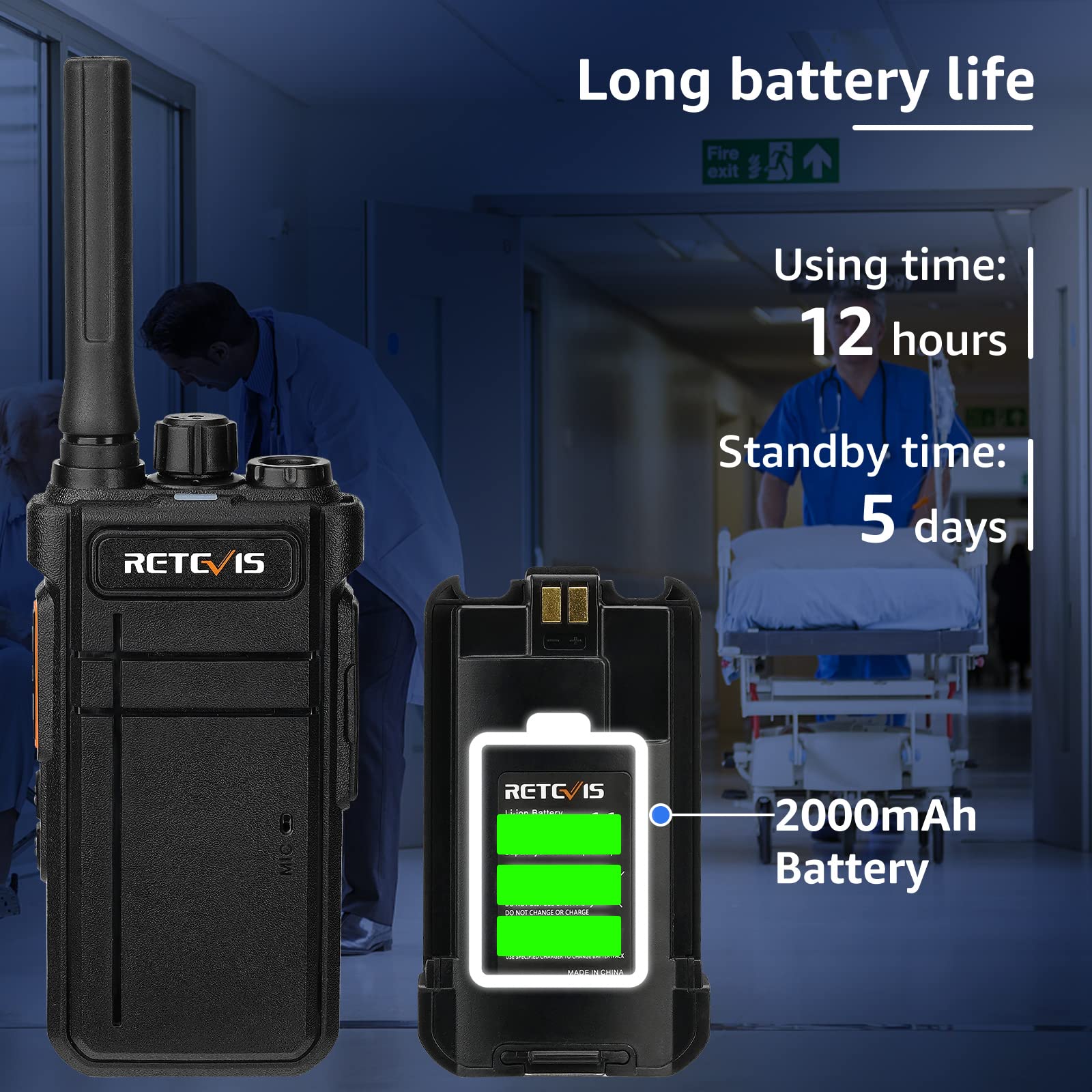 Foto 6 pulgar | Walkie Talkies Retevis Rb37 Bluetooth Con Auricular Inalámbrico - Venta Internacional.