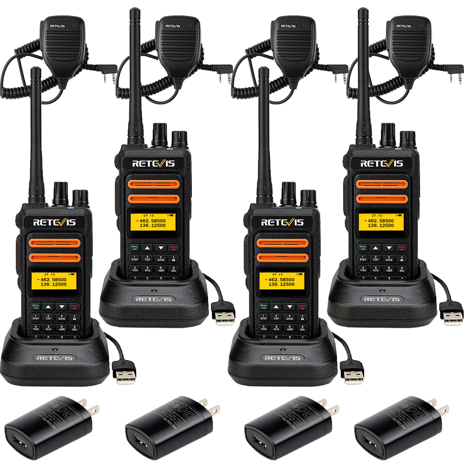 Foto 1 | Radios Bidireccionales Gmrs De Largo Alcance Retevis Rt76p De Walkie Talkies (4) - Venta Internacional.