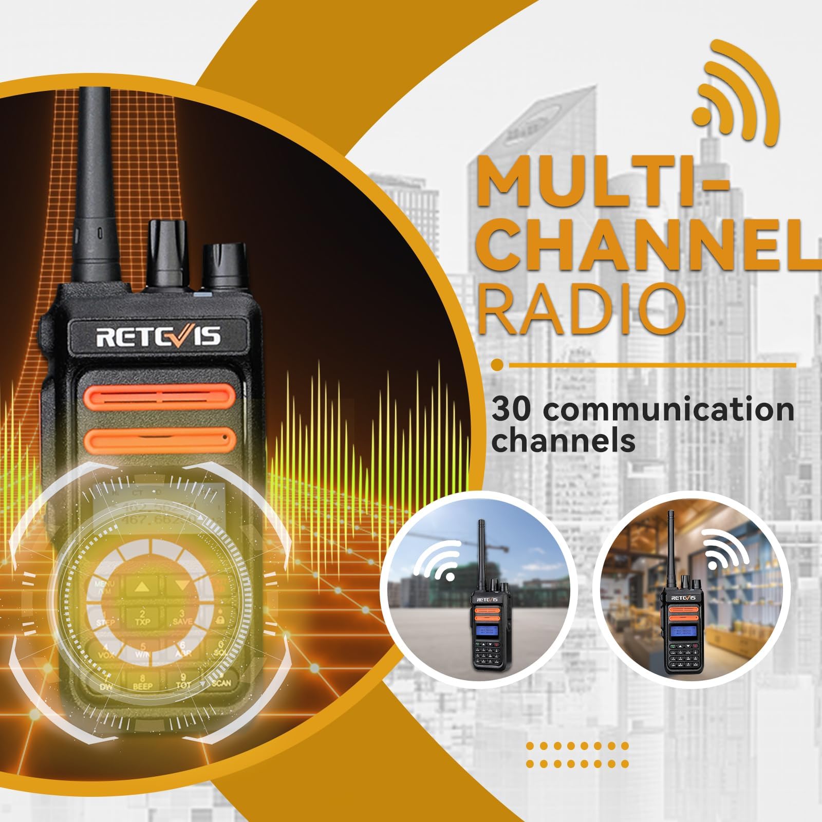 Foto 4 pulgar | Radios Bidireccionales Gmrs De Largo Alcance Retevis Rt76p De Walkie Talkies (4) - Venta Internacional.