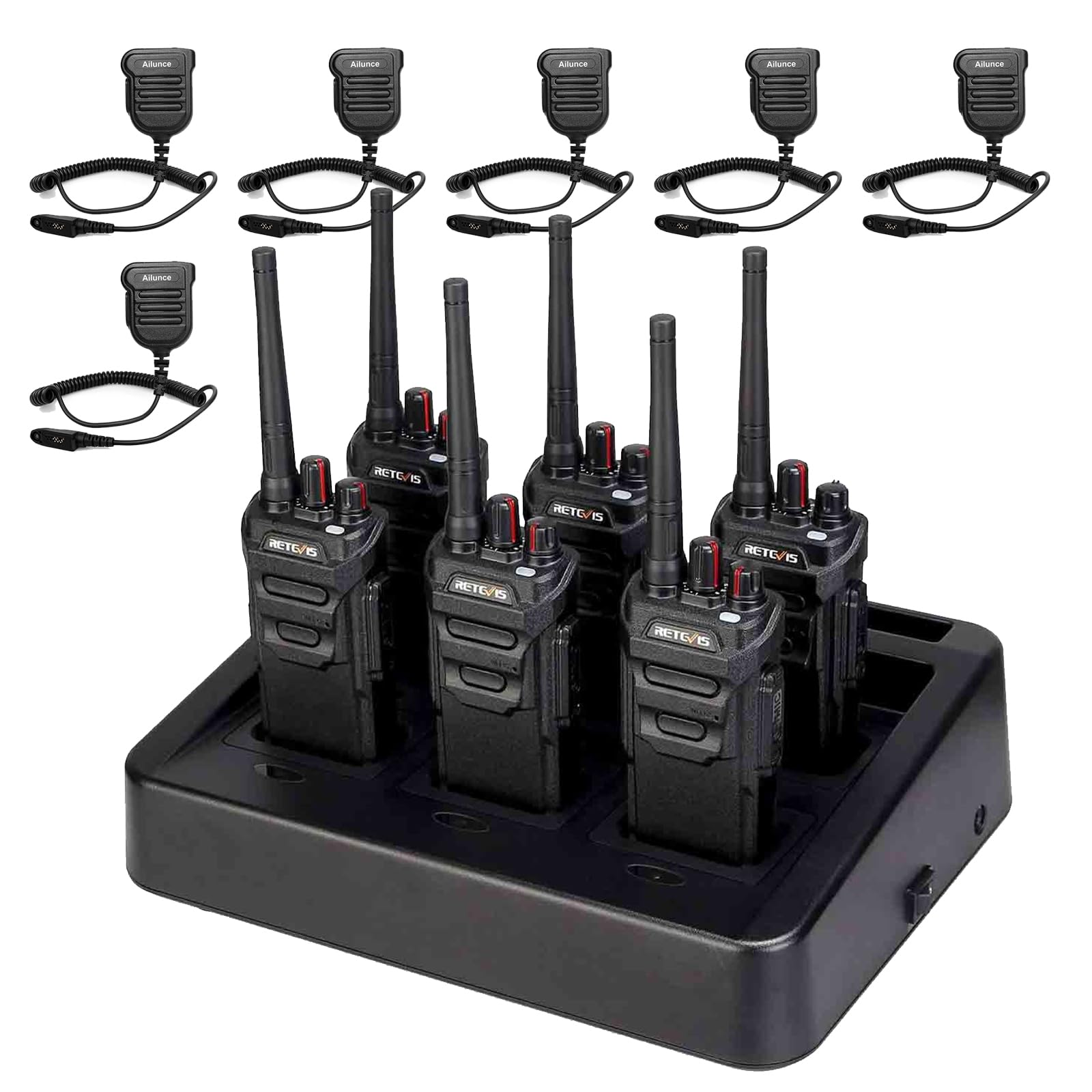Foto 1 | Walkie Talkies Retevis Rt48 A Prueba De Agua Con Micrófono De 1200 Mah (paquete De 6) - Venta Internacional.