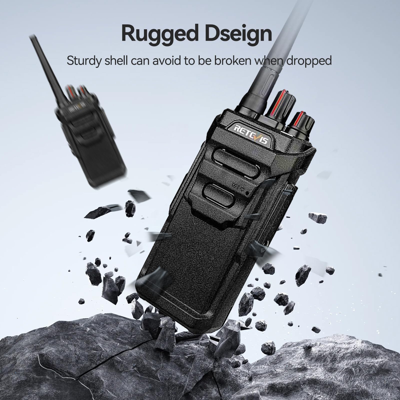 Foto 5 pulgar | Walkie Talkies Retevis Rt48 A Prueba De Agua Con Micrófono De 1200 Mah (paquete De 6) - Venta Internacional.