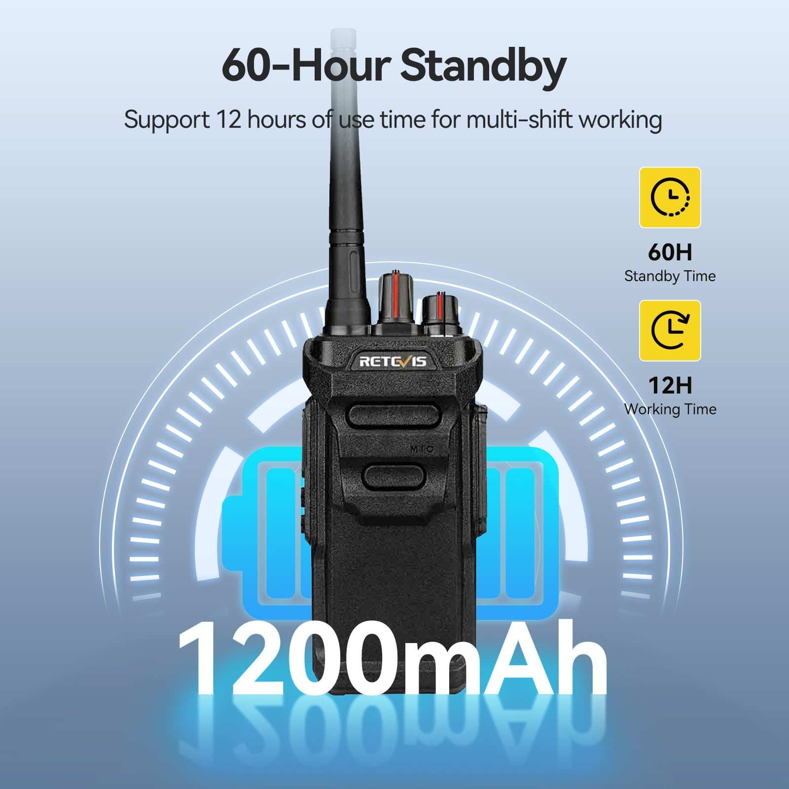 Foto 6 pulgar | Walkie Talkies Retevis Rt48 A Prueba De Agua Con Micrófono De 1200 Mah (paquete De 6) - Venta Internacional.
