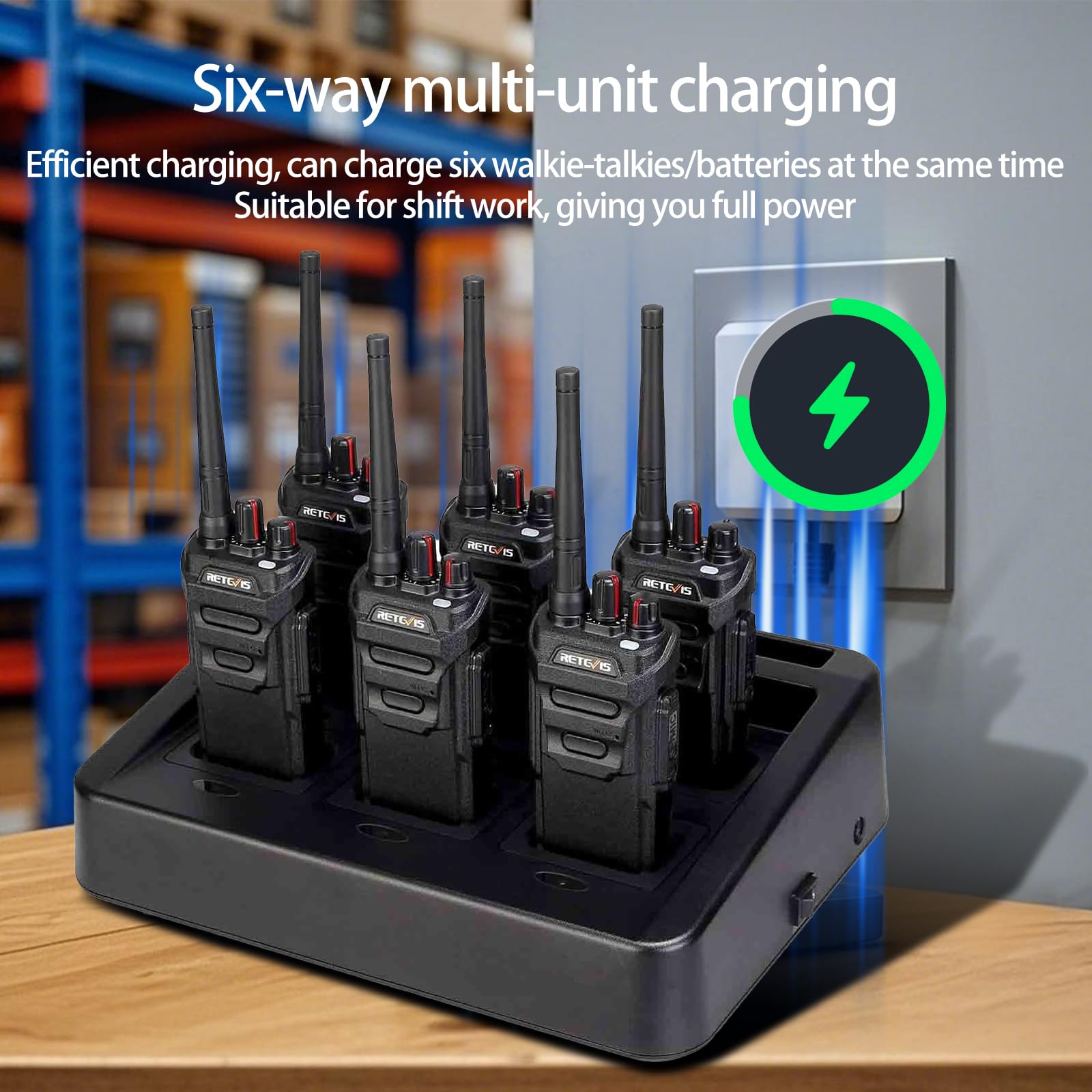 Foto 7 | Walkie Talkies Retevis Rt48 A Prueba De Agua Con Micrófono De 1200 Mah (paquete De 6) - Venta Internacional.