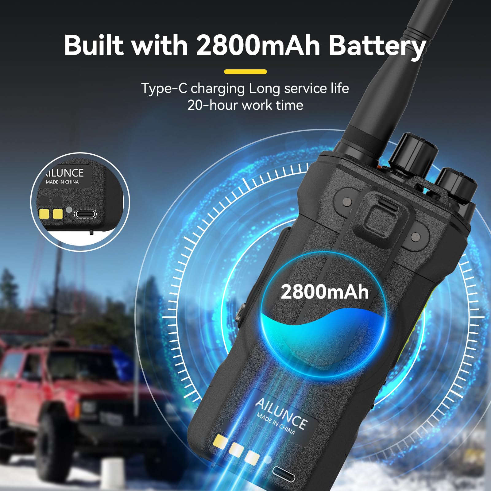 Foto 5 pulgar | Ham Radio Portátil Retevis Ailunce Ha1uv De Doble Banda Ip67 - Venta Internacional.
