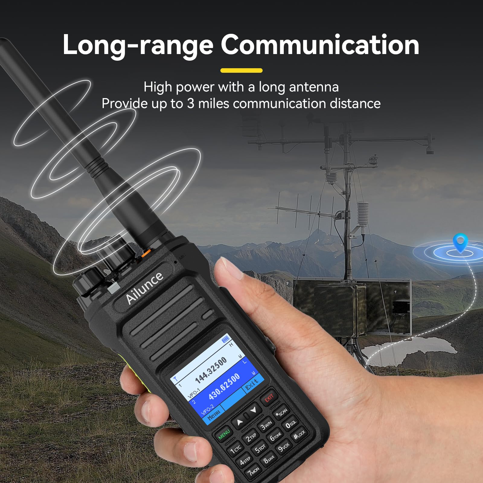 Foto 6 pulgar | Ham Radio Portátil Retevis Ailunce Ha1uv De Doble Banda Ip67 - Venta Internacional.
