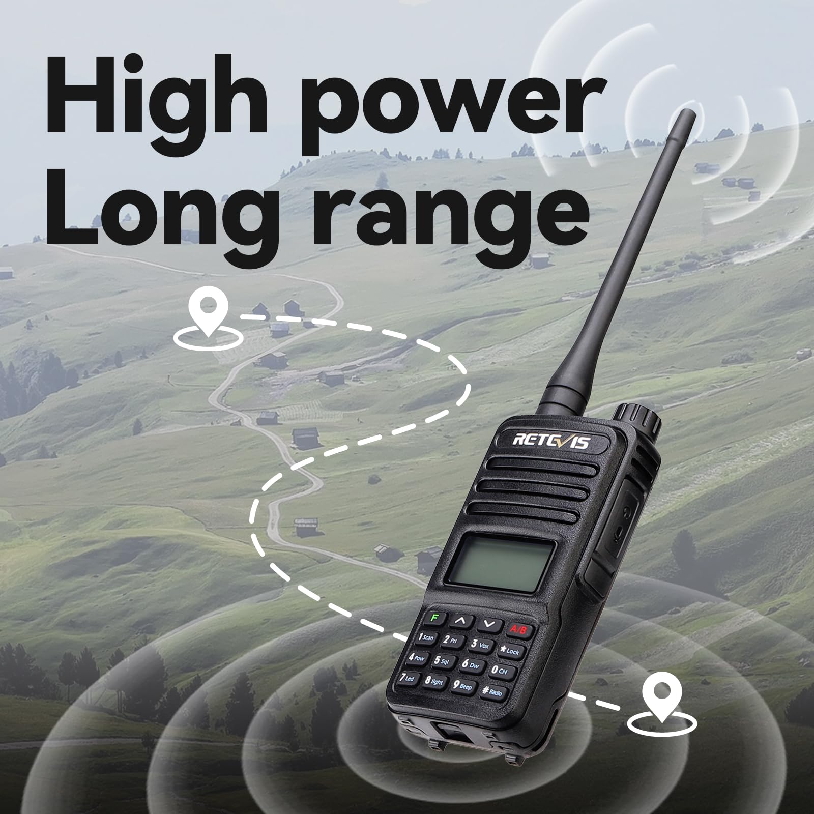 Foto 4 pulgar | Walkie Talkies Retevis Rt85 De Doble Banda De Largo Alcance, Paquete De 2 - Venta Internacional.