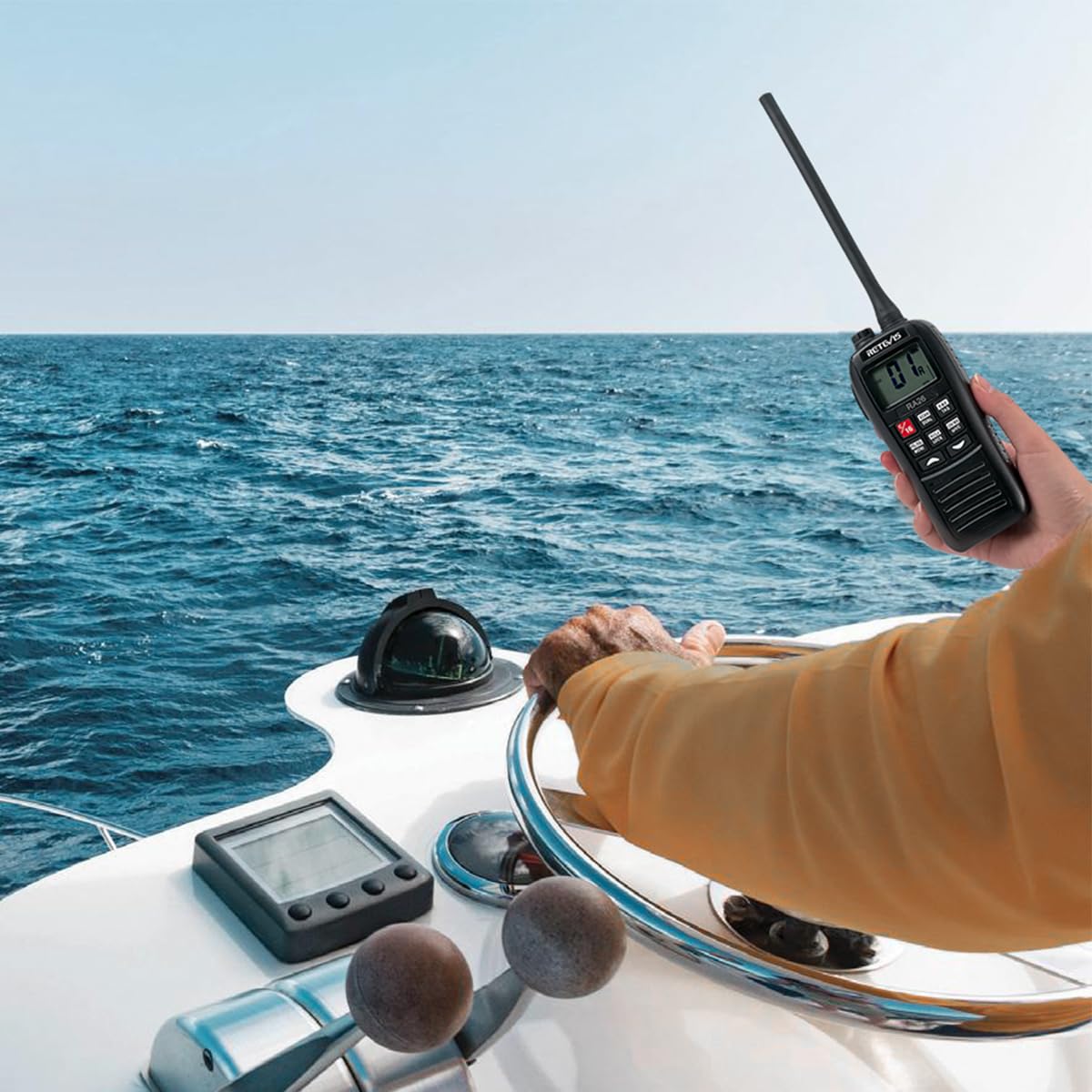 Foto 4 pulgar | Radio Marina Portátil Retevis Ra26, Radio Marina Flotante Ip67, Sumergible, Impermeable, 1500 Mah, C - Venta Interna