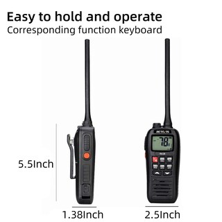 Foto 4 | Radio Marina Portátil Retevis Ra26, Radio Marina Flotante Ip67, Sumergible, Impermeable, 1500 Mah, C - Venta Interna