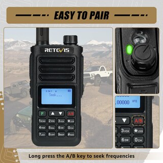 Foto 5 | Ham Radio Retevis Ra89 De Largo Alcance, 10 W, Doble Banda Ip68, Resistente Al Agua - Venta Internacional.