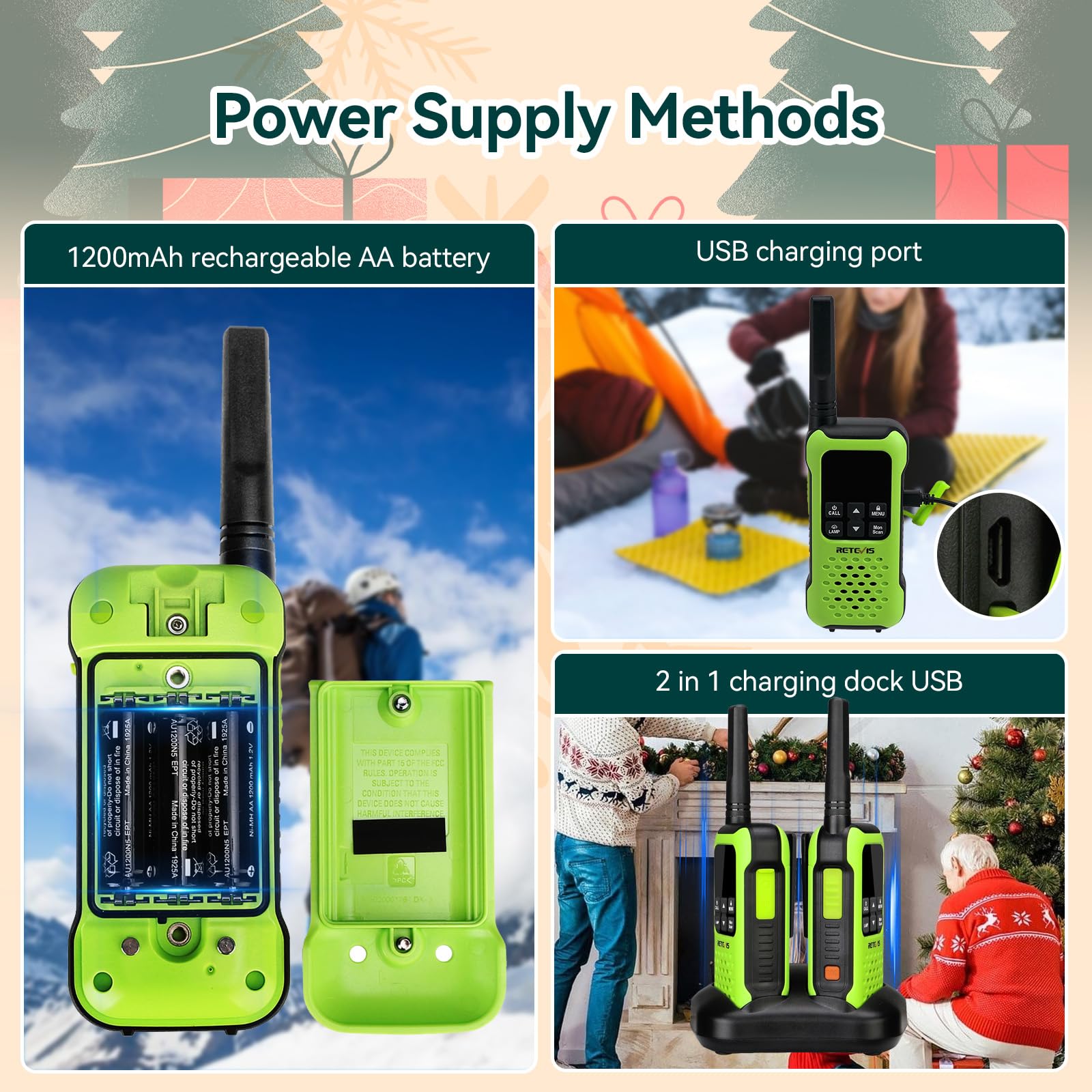 Foto 4 pulgar | Walkie Talkies Retevis Rt49p A Prueba De Agua Ip67 Con Linterna - Venta Internacional.