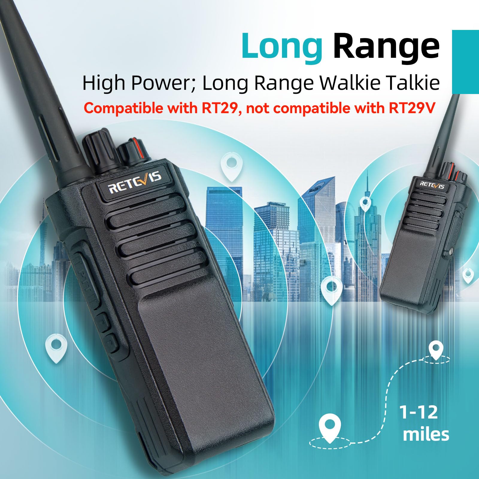 Foto 4 | Radio Bidireccional Retevis Rt29d Dmr De Largo Alcance A Prueba De Agua Ip67 - Venta Internacional.