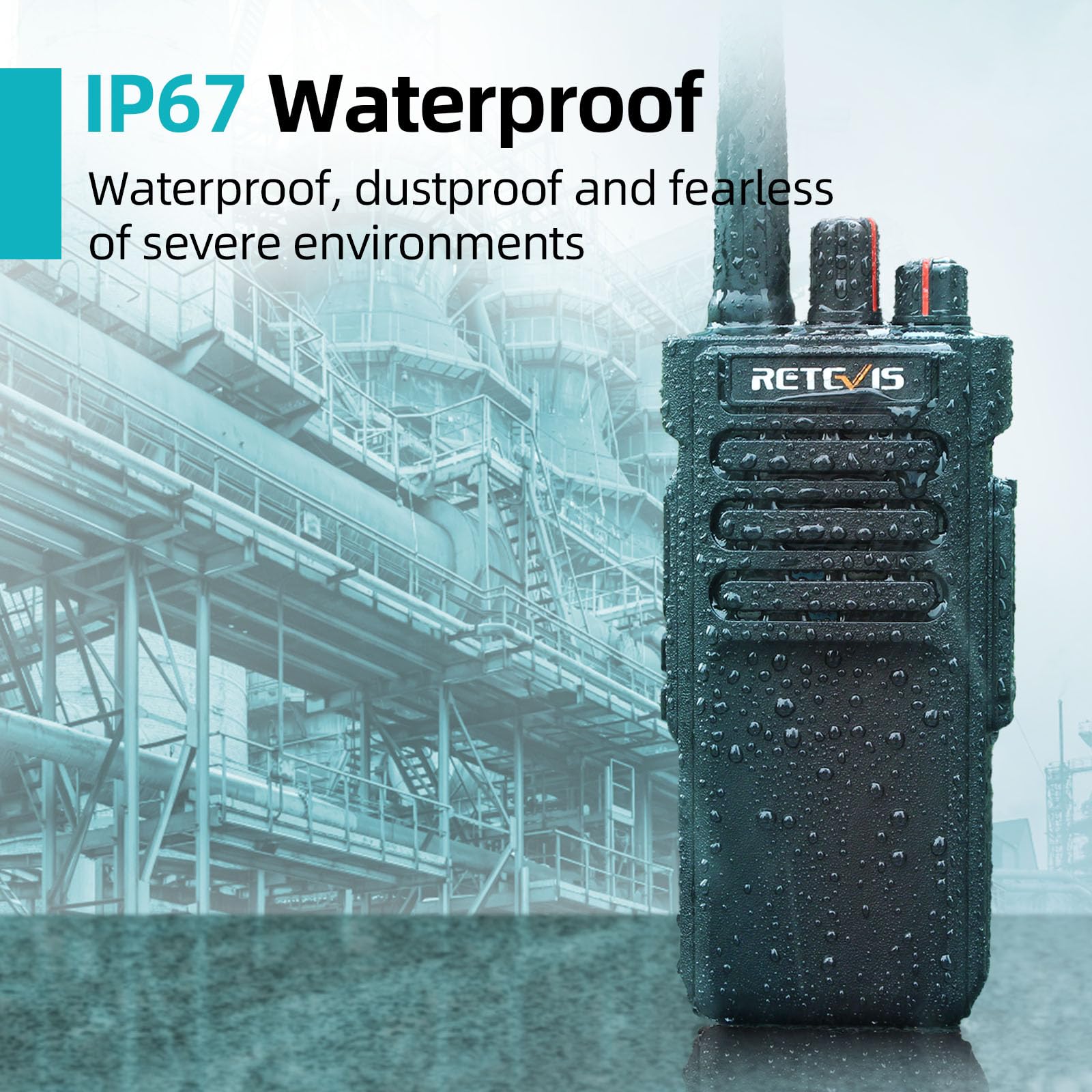 Foto 5 | Radio Bidireccional Retevis Rt29d Dmr De Largo Alcance A Prueba De Agua Ip67 - Venta Internacional.