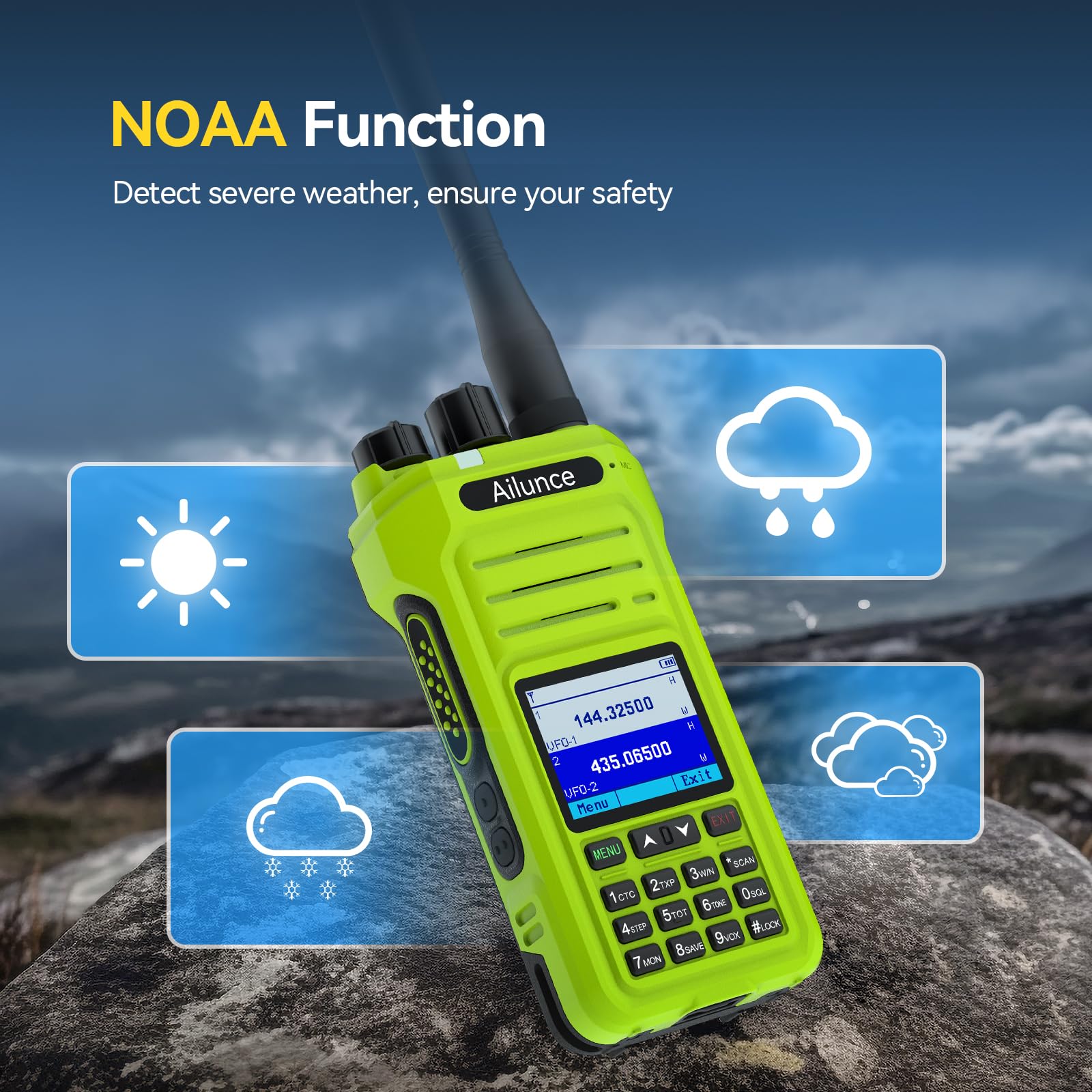 Foto 7 pulgar | Radio Portátil Gmrs Retevis Ailunce Ha1g De Largo Alcance, Resistente Al Agua - Venta Internacional.