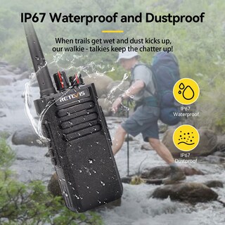 Foto 3 | Radio Bidireccional Retevis Rt29 De Largo Alcance Con Micrófono Ip67 A Prueba De Agua - Venta Internacional.