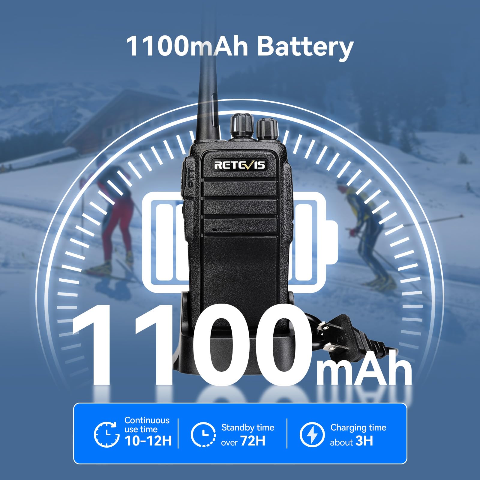 Foto 4 pulgar | Radios Walkie Talkies Retevis Rt21 De Largo Alcance Y 2 Vías (paquete De 2) - Venta Internacional.