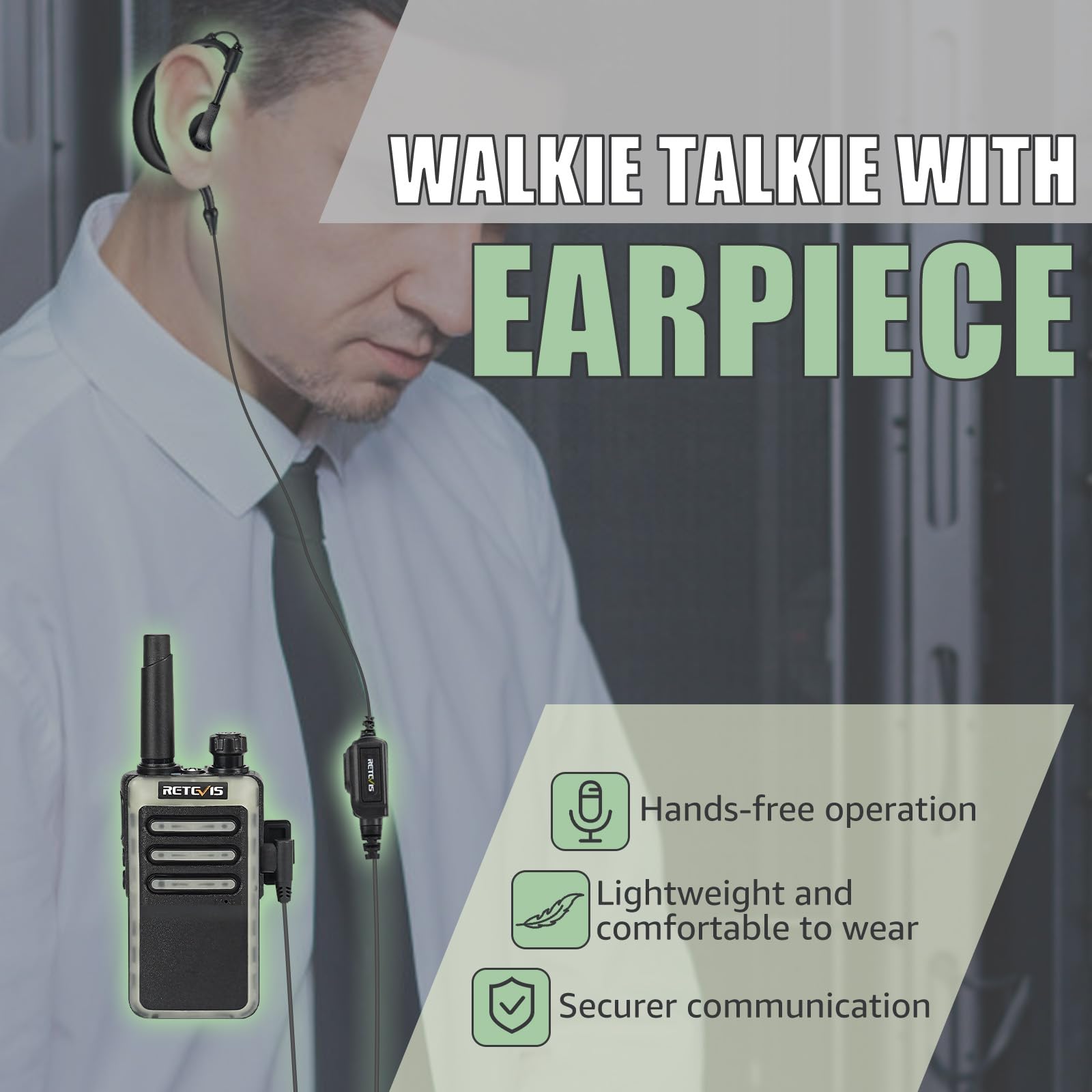 Foto 4 pulgar | Walkie Talkies Retevis Rb66 De Carga Rápida Con Auricular, Paquete De 10 - Venta Internacional.