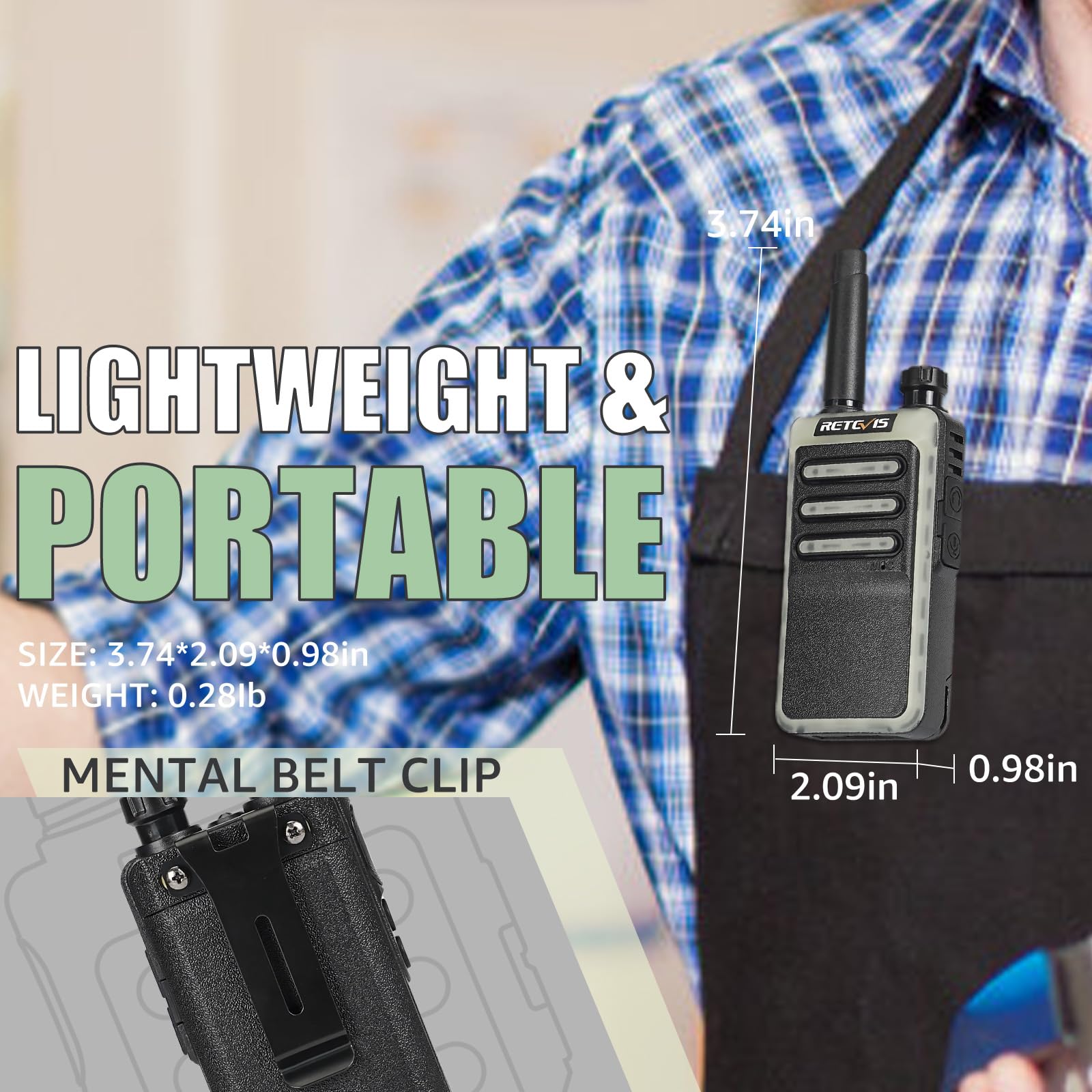 Foto 6 pulgar | Walkie Talkies Retevis Rb66 De Carga Rápida Con Auricular, Paquete De 10 - Venta Internacional.