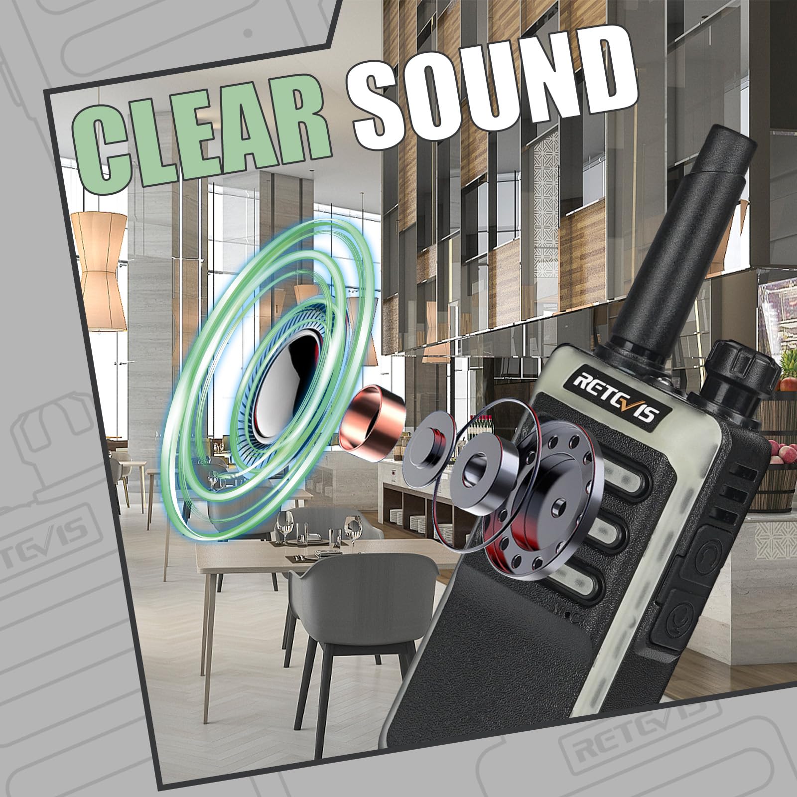 Foto 7 | Walkie Talkies Retevis Rb66 De Carga Rápida Con Auricular, Paquete De 10 - Venta Internacional.