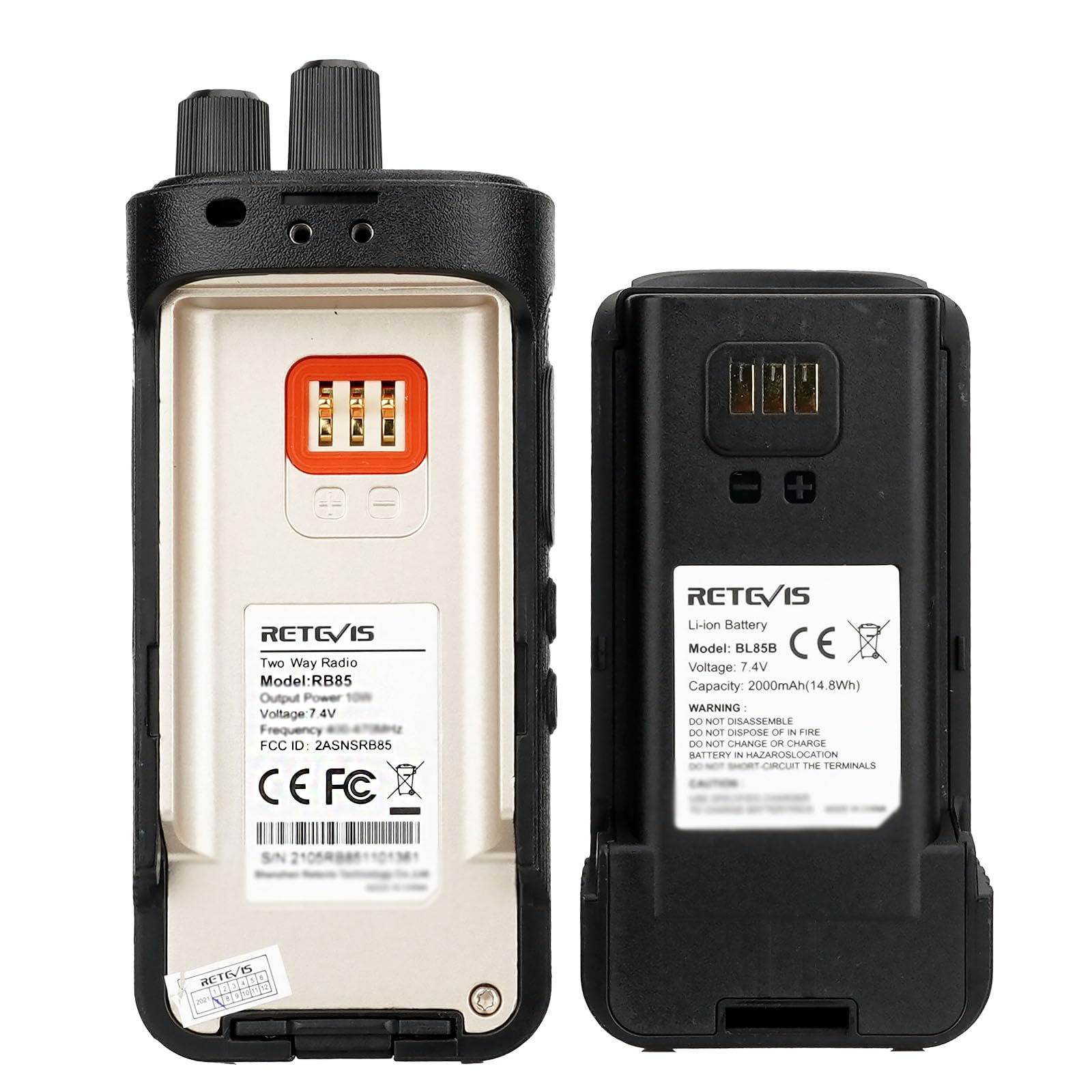Foto 8 pulgar | Walkie Talkie Retevis Rb85, Radio Bidireccional De Largo Alcance, 2000 Mah, Paquete De 4 - Venta Internacional.