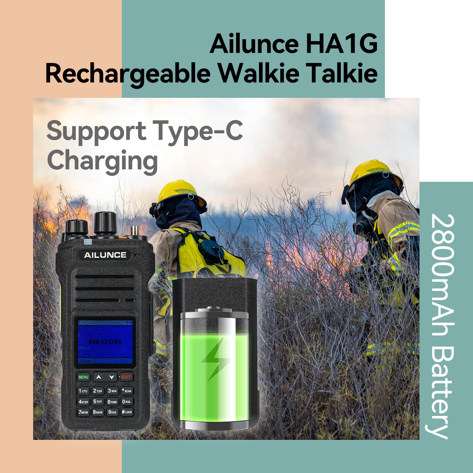 Foto 4 | Radio Bidireccional Retevis Ailunce Ha1g Gmrs Ip67 Resistente Al Agua - Venta Internacional.