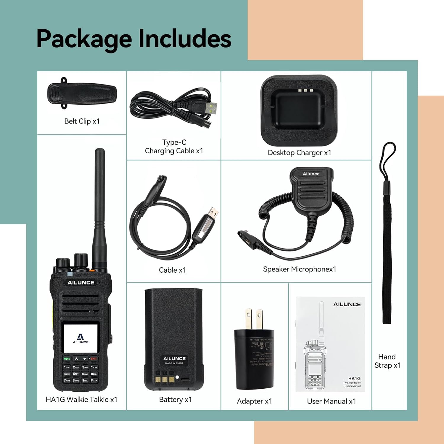 Foto 7 | Radio Bidireccional Retevis Ailunce Ha1g Gmrs Ip67 Resistente Al Agua - Venta Internacional.