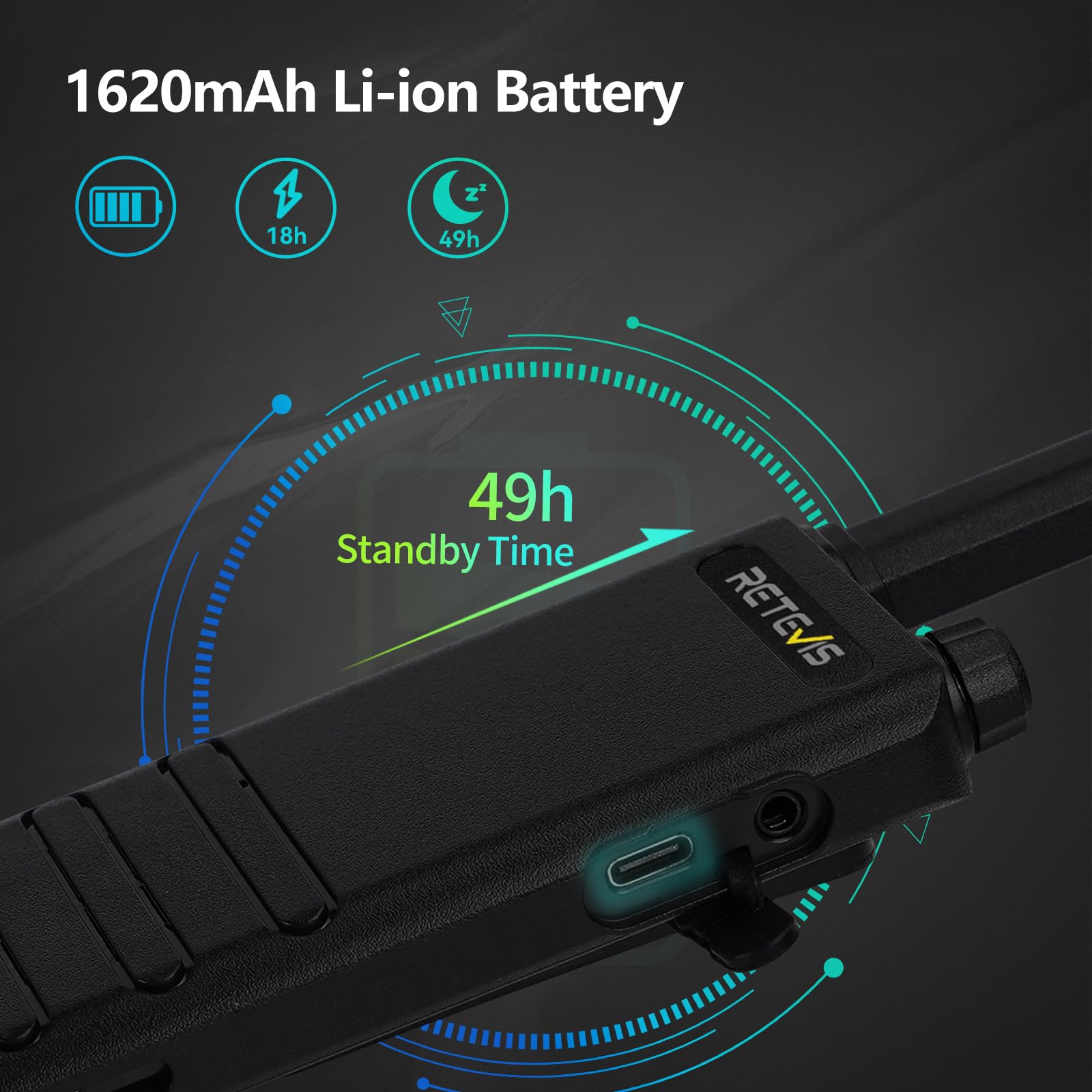 Foto 3 | Walkie Talkies Retevis B3h Pequeños Con Pantalla Led, Paquete De 10 - Venta Internacional.