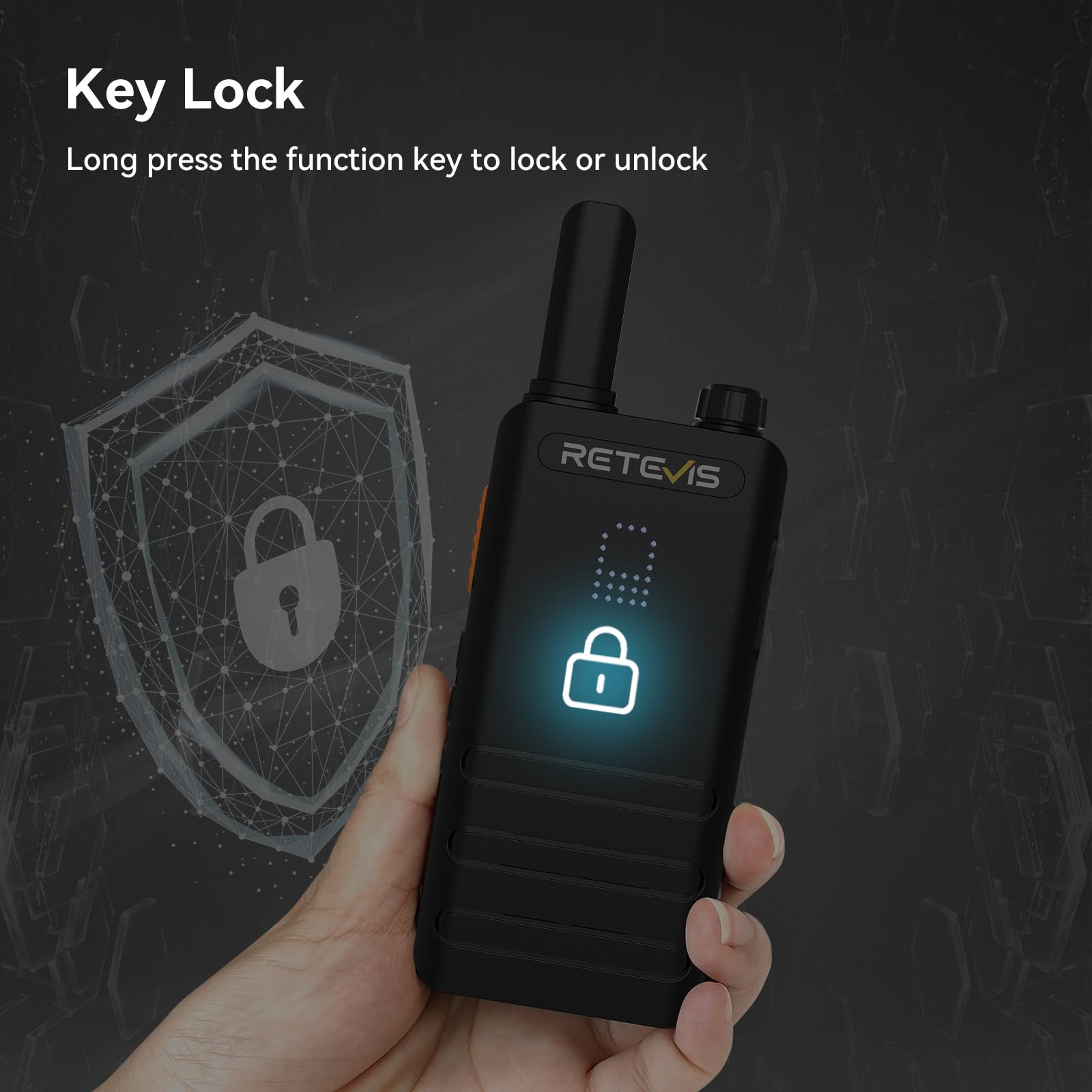 Foto 6 | Walkie Talkies Retevis B3h Pequeños Con Pantalla Led, Paquete De 10 - Venta Internacional.