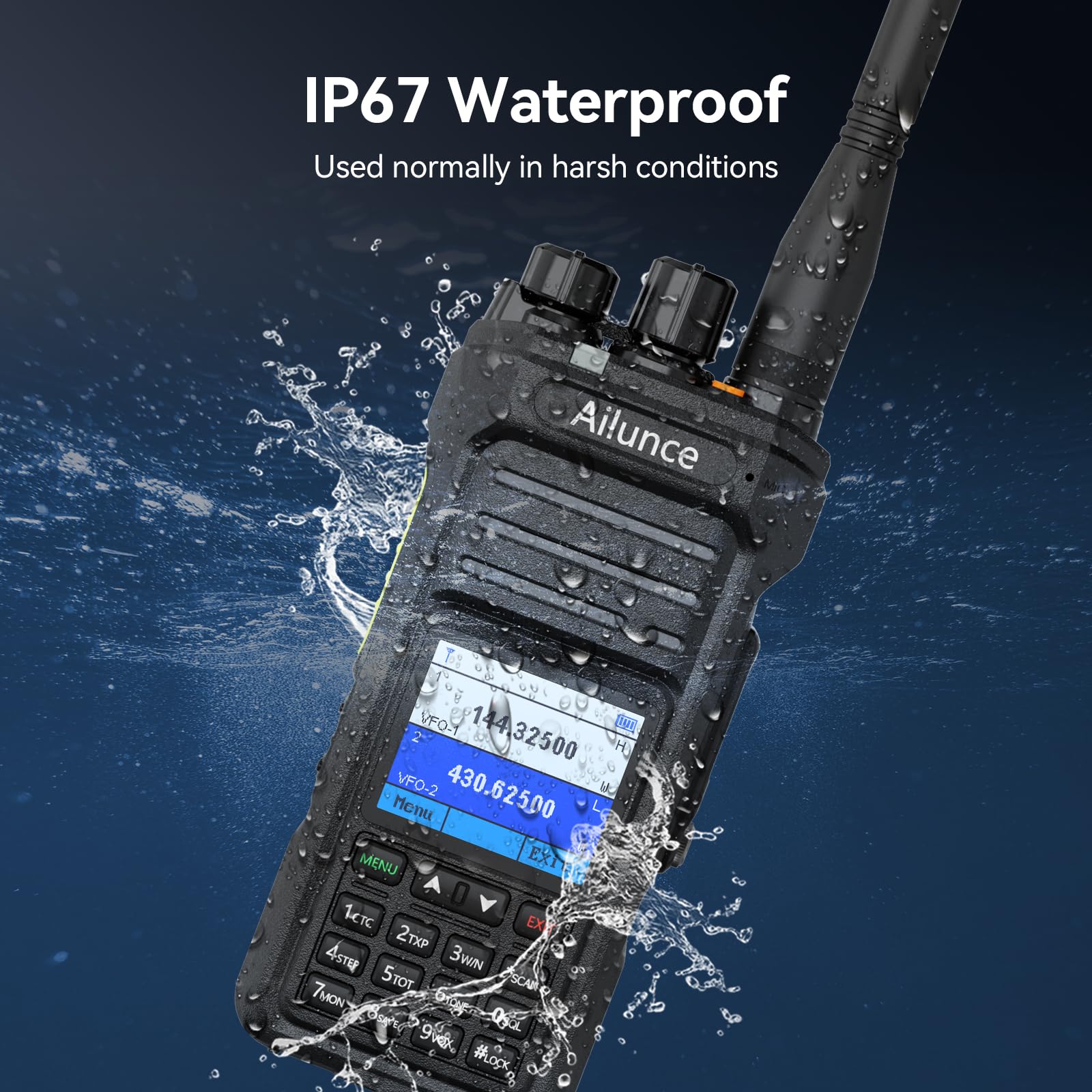 Foto 4 pulgar | Ham Radio Retevis Ailunce Ha1uv De Doble Banda Con Batería De 2800 Mah - Venta Internacional.