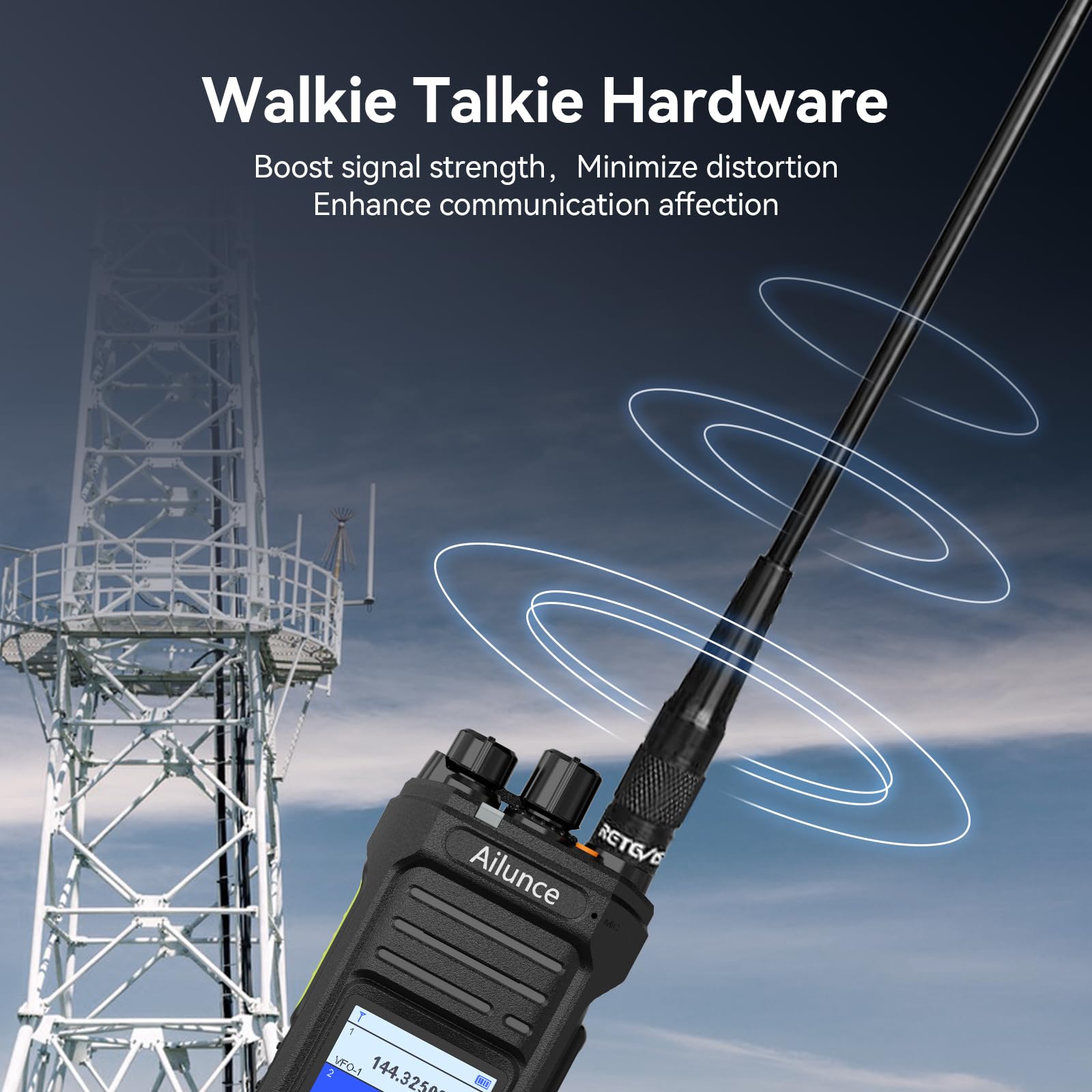 Foto 6 pulgar | Ham Radio Retevis Ailunce Ha1uv De Doble Banda Con Batería De 2800 Mah - Venta Internacional.
