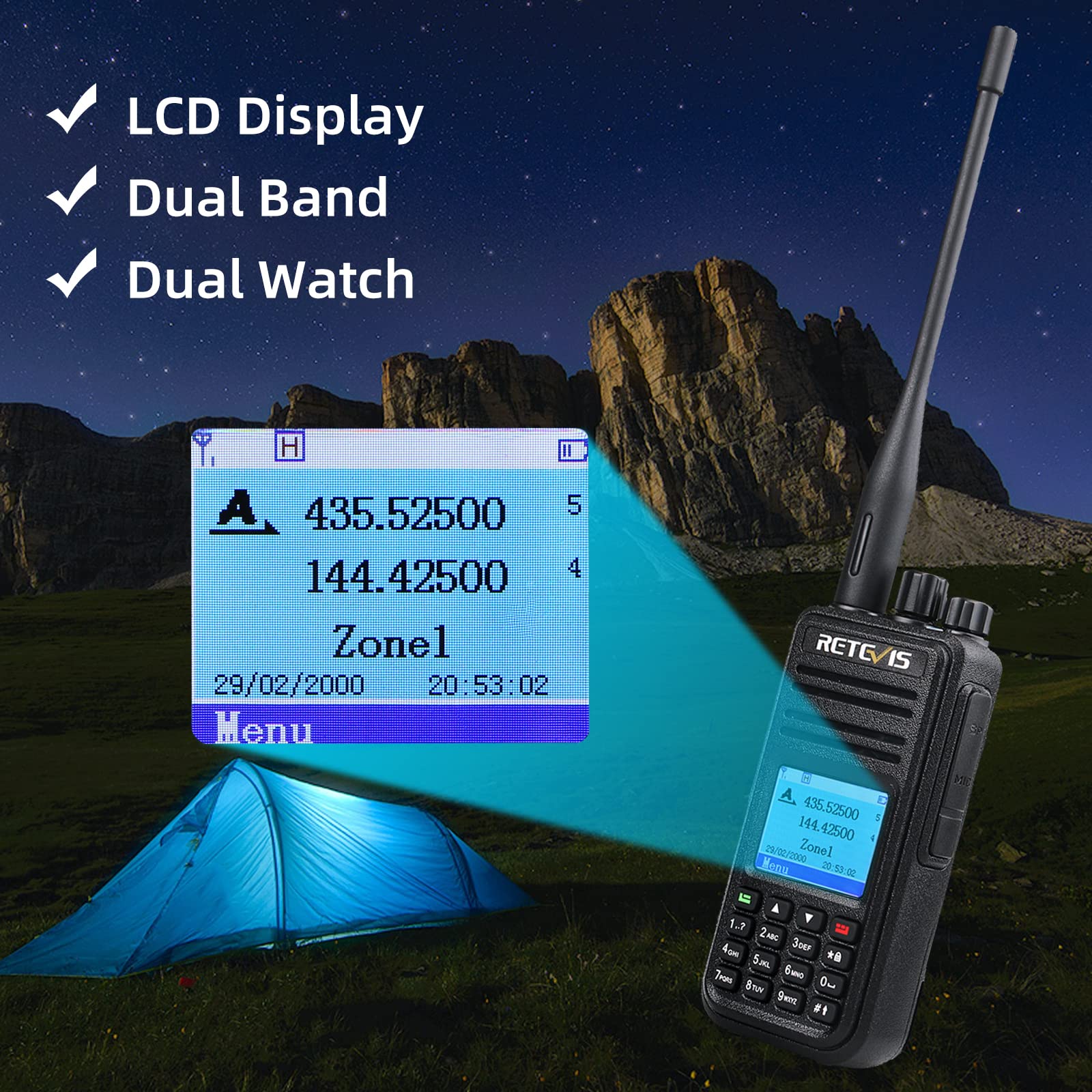Foto 7 pulgar | Radio Dmr Walkie Retevis Rt3s De Doble Banda, 2000 Mah - Venta Internacional.