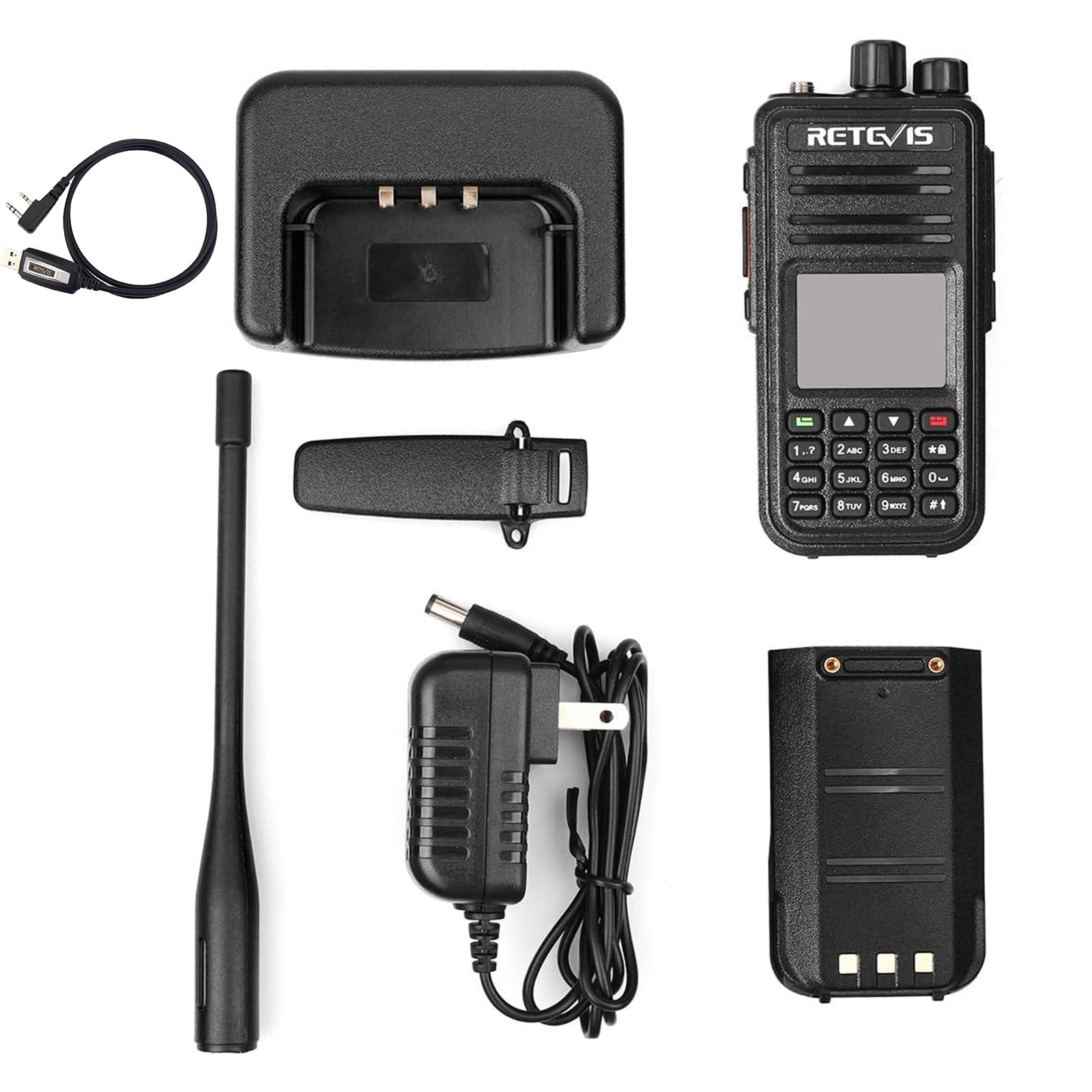 Foto 8 pulgar | Radio Dmr Walkie Retevis Rt3s De Doble Banda, 2000 Mah - Venta Internacional.